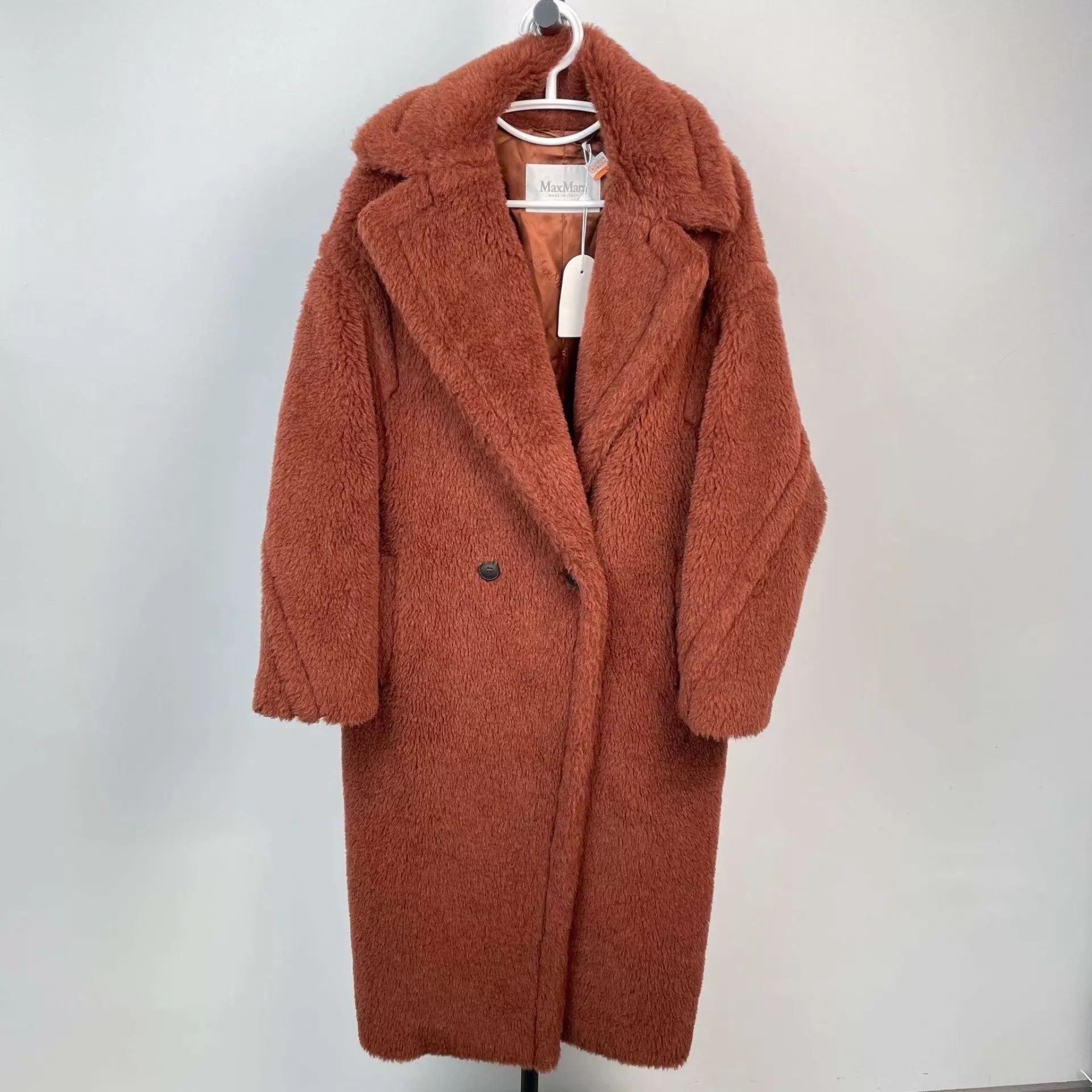 Max Mara MaxMara Teddy Coat 95 New Size S Brown Size S / US 4 / IT 40 - 1 Thumbnail