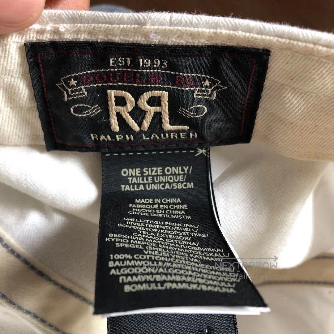 RRL Ralph Lauren RRL White Angel Wing Baseball Cap. Size ONE SIZE - 7 Thumbnail
