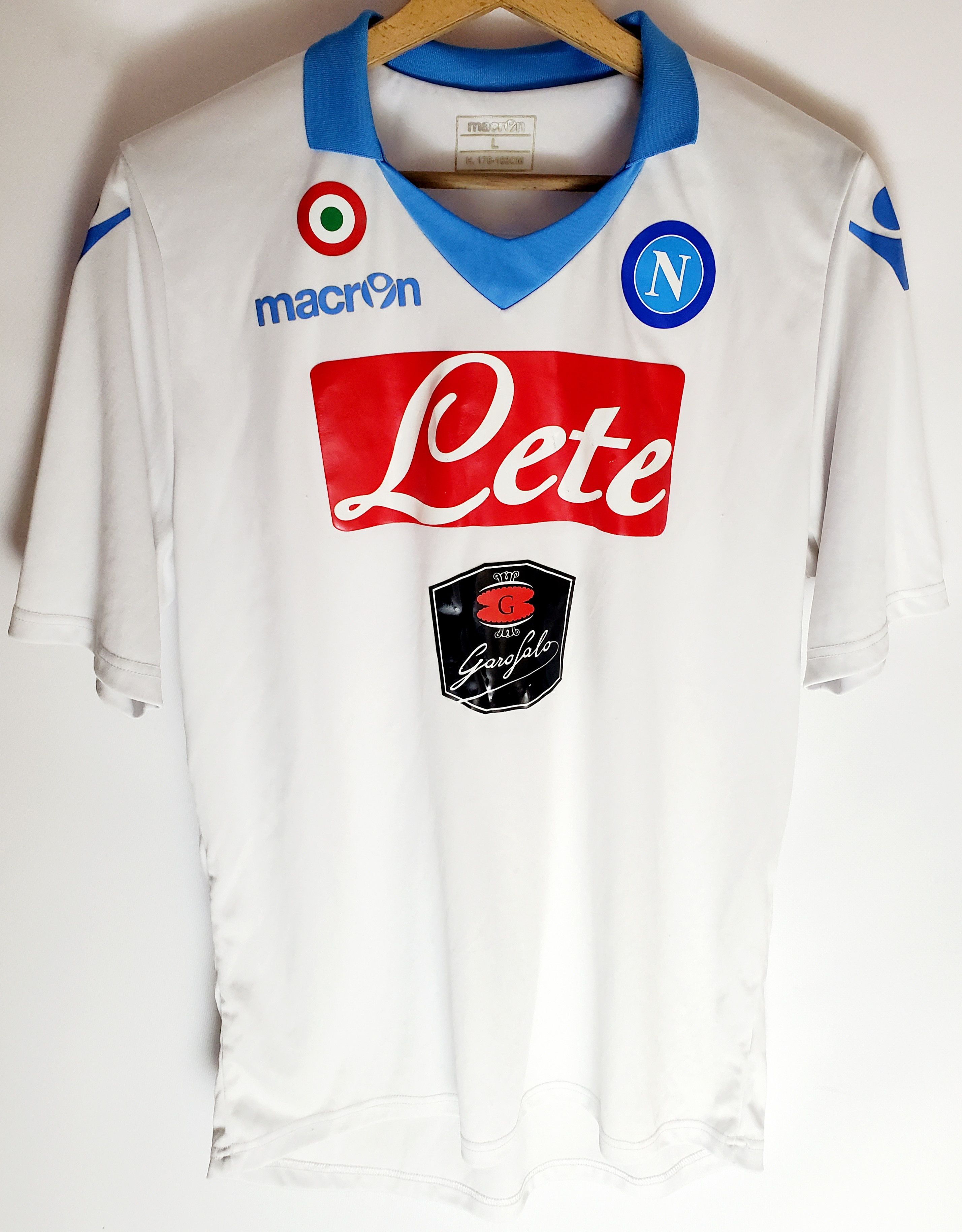 Maillot Extérieur Naples (SSC Napoli) 2014/2015 – Macron – Taille L Adulte – Occasion