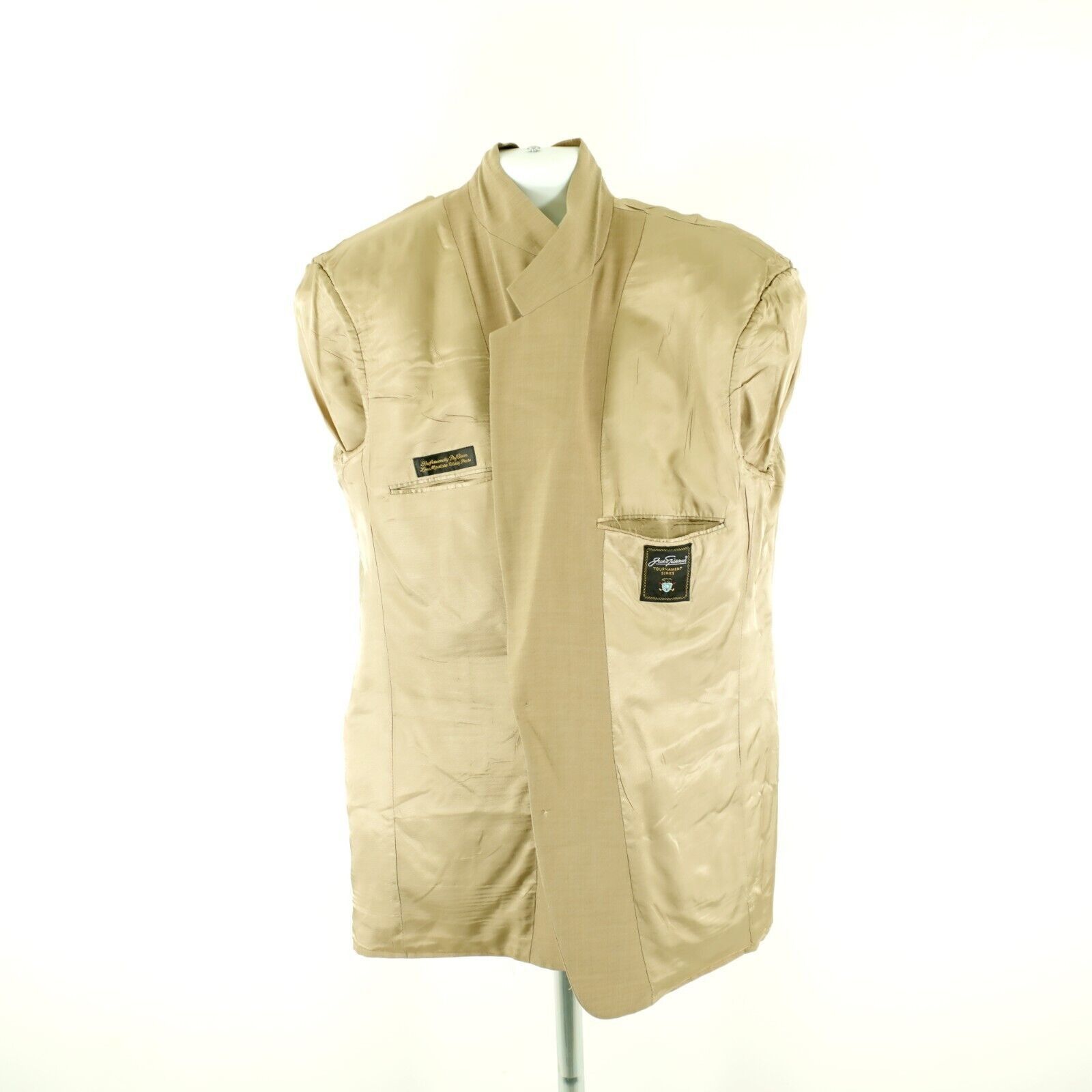 Designer Jack Nicklaus Tournament Tan Basket Weave Wool Tan 2 Gold Bu Size 44L - 12 Thumbnail