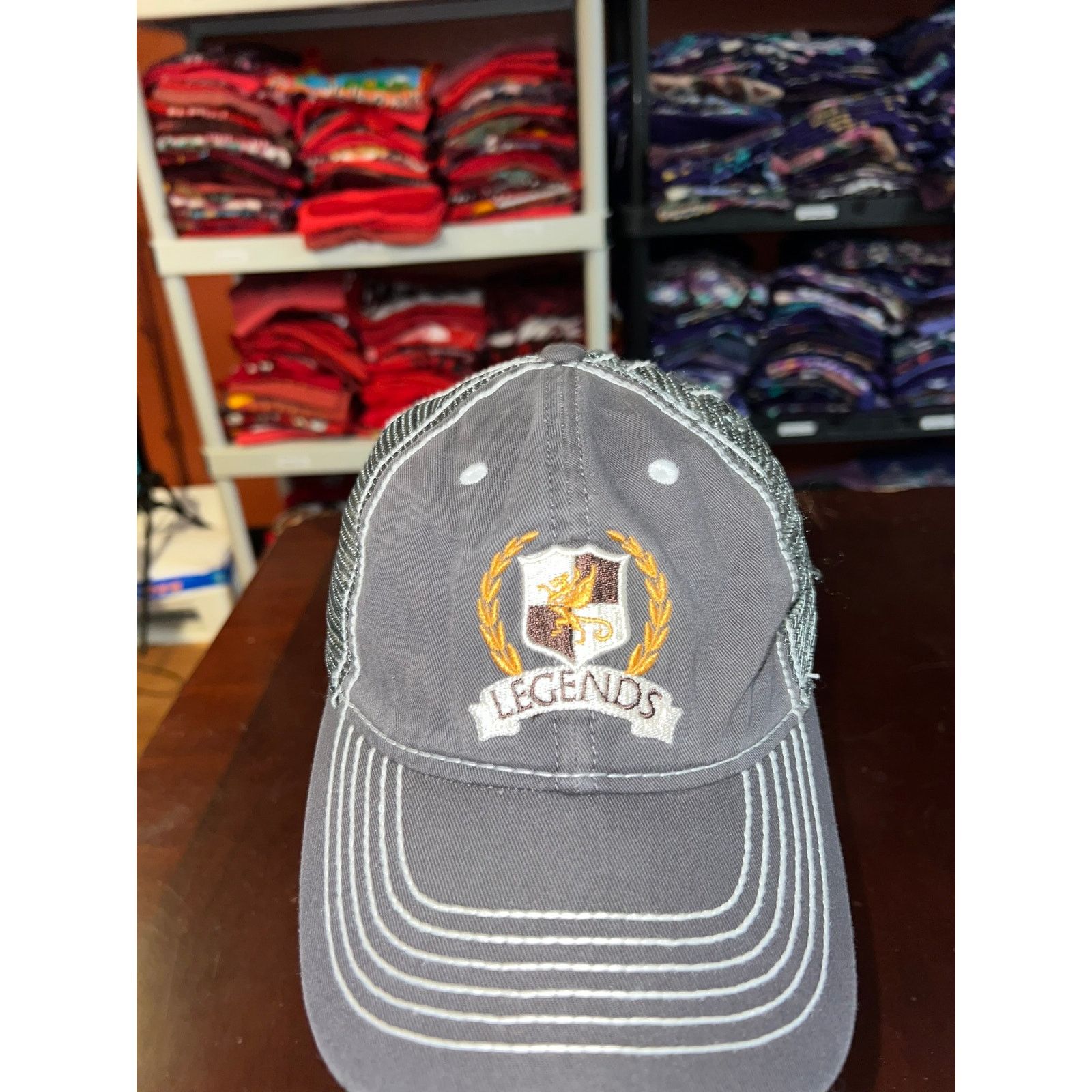 Vintage Legends Hat Cap Gray Headwear OS Size ONE SIZE - 2 Thumbnail