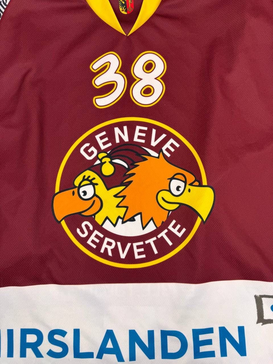Geneva Genève Servette Ice Hockey Jersey #38 National League Size US L / EU 52-54 / 3 - 2 Thumbnail