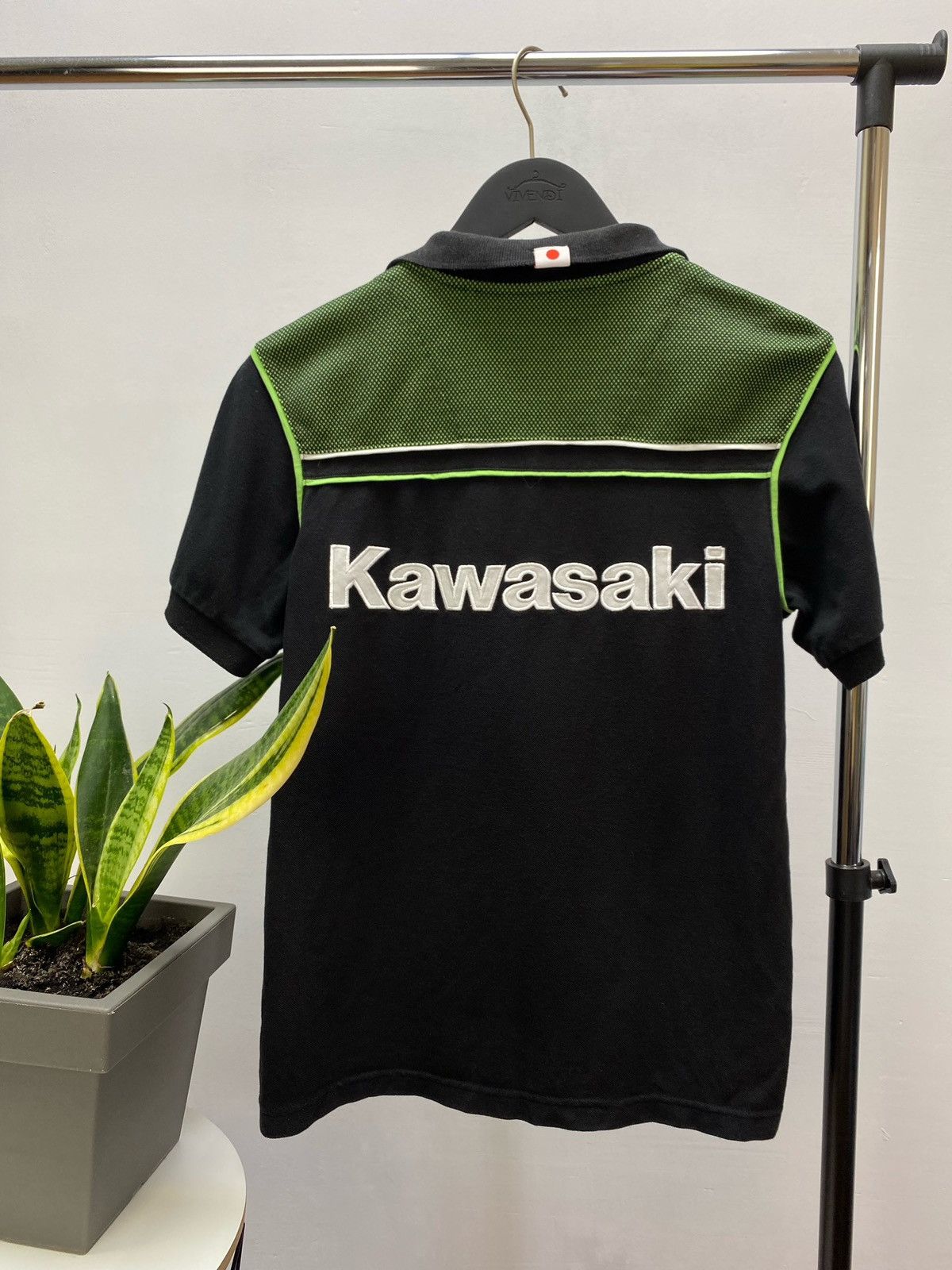 NASCAR Kawasaki Vintage Rare Polo Racing Polo T shirt Size US M / EU 48-50 / 2 - 1 Thumbnail