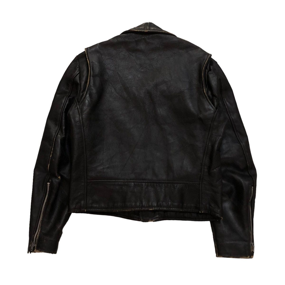 Aero Leathers 🔥VTG 60’s BIKER LEATHER JACKET DOUBLE COLLAR EXCELLED USA Size US M / EU 48-50 / 2 - 2 Thumbnail