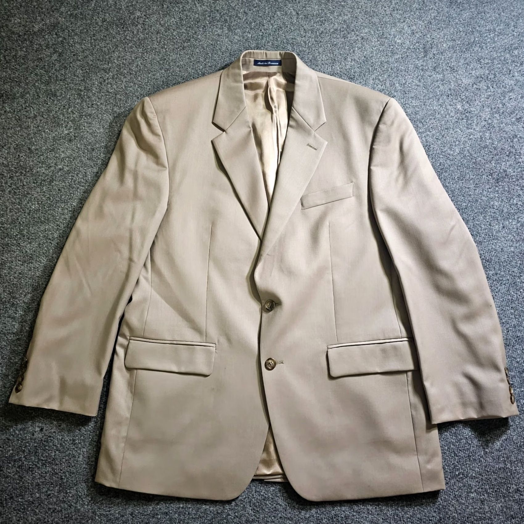 Ralph Lauren Lauren Ralph Lauren Blazer Mens 42 Beige Wool 2 Button Sport Coat Career Jacket Coat Blazer Mens 42 Regular Beige Wool 2 Button Sport Coat Career Size 42R - 2 Thumbnail