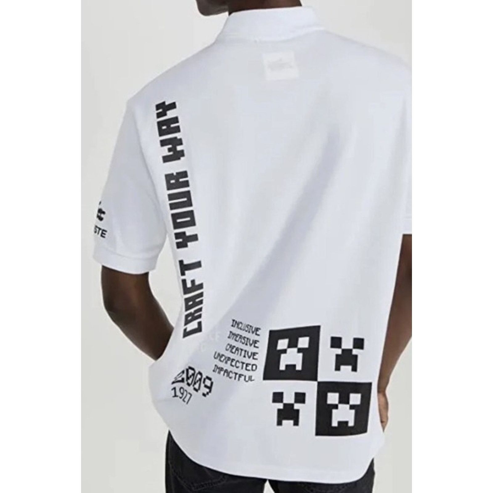 Lacoste Lacoste Live Minecraft Loose Fit Organic Cotton Polo White L Size US L / EU 52-54 / 3 - 3 Thumbnail