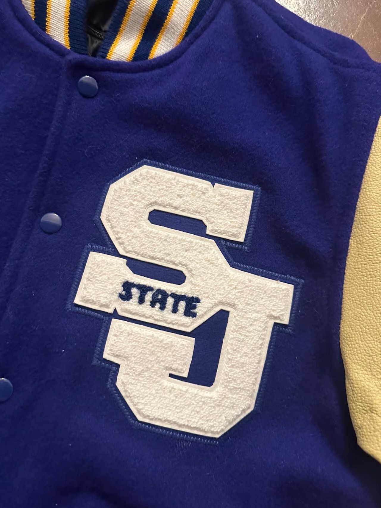 Other Vintage Maverick SJ State Leather Wool Varsity Jacket Size US S / EU 44-46 / 1 - 3 Thumbnail