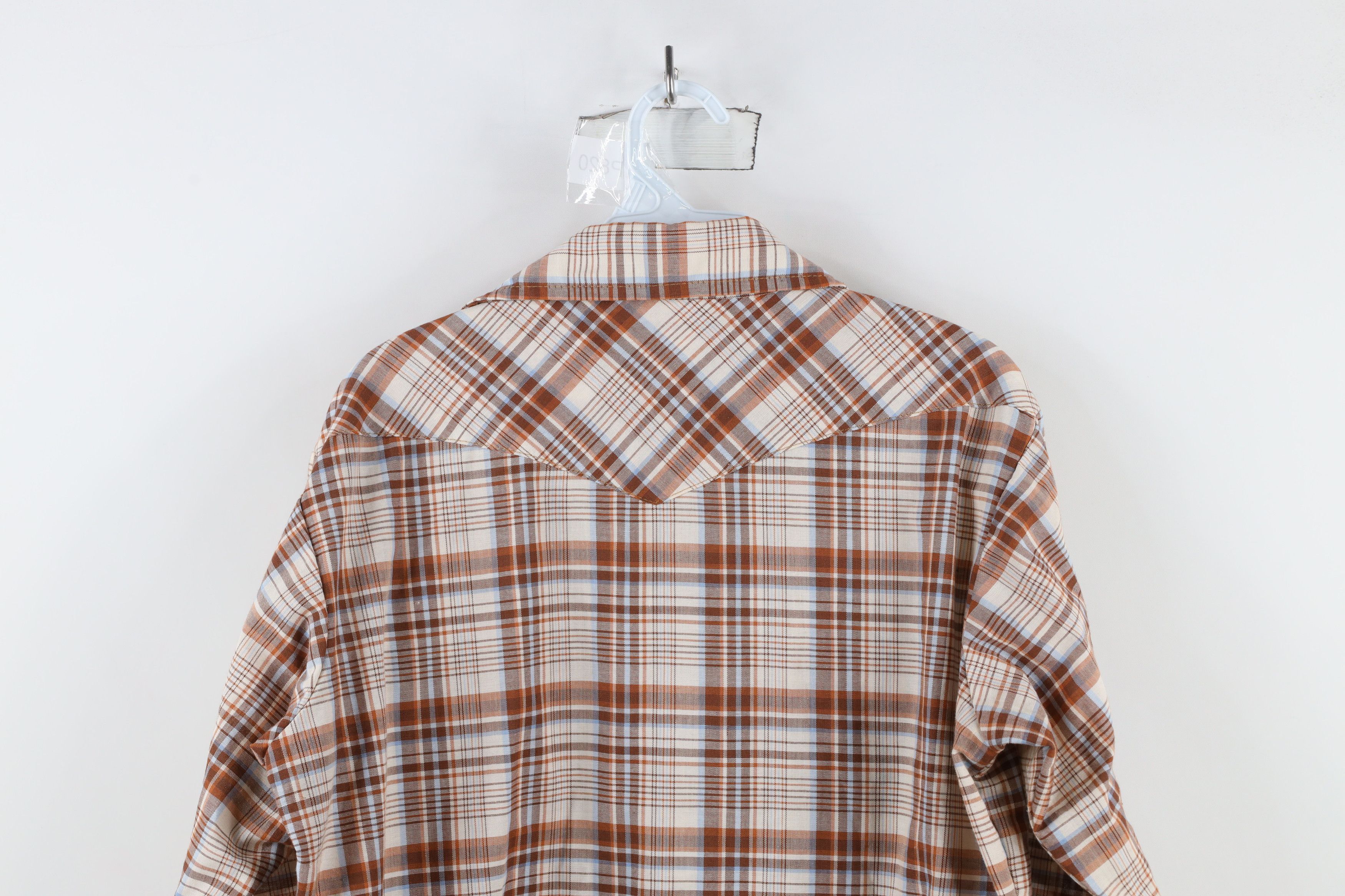 Vintage Vintage 60s 70s Big Mac Snap Button Collared Shirt Plaid USA Size US L / EU 52-54 / 3 - 12 Thumbnail