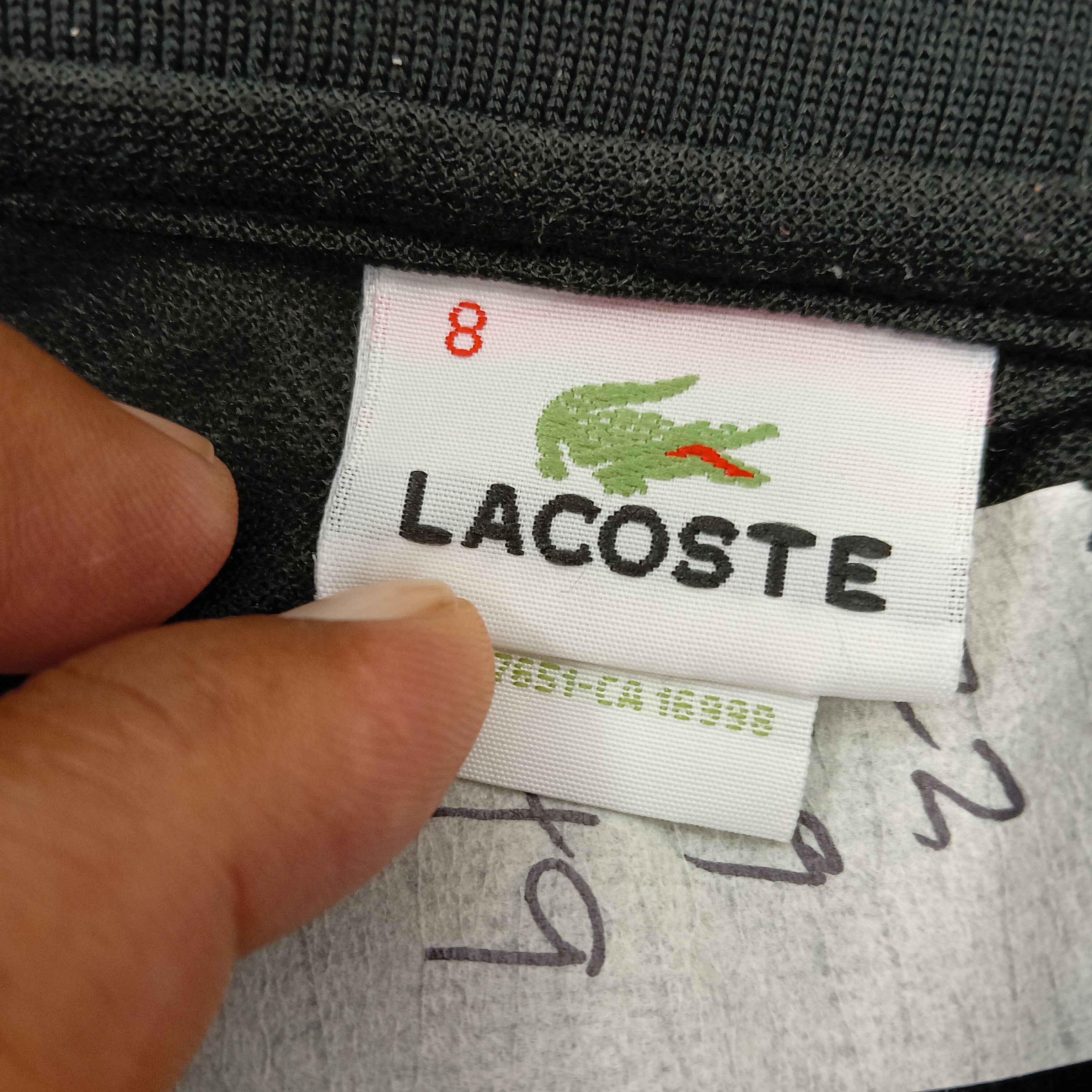 Lacoste lacoste black tee collar tee L Size US L / EU 52-54 / 3 - 5 Thumbnail