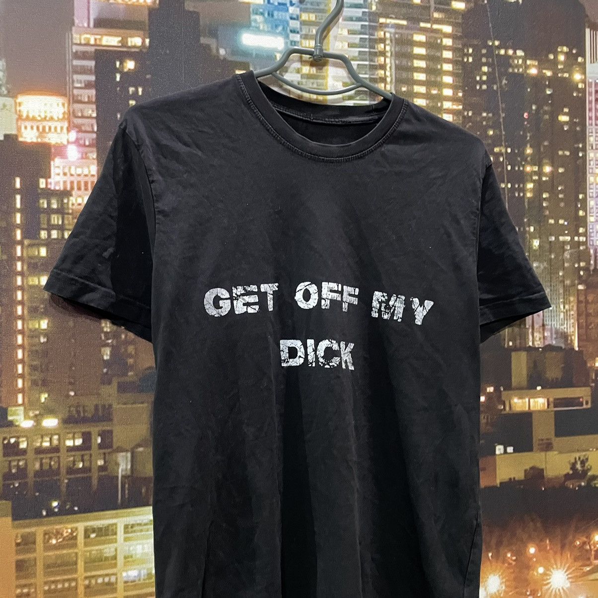 Band Tees OPIUM T SHIRT HUMOR GET OFF MY DICK PENIS FADE PORNO STAR Size US M / EU 48-50 / 2 - 2 Thumbnail