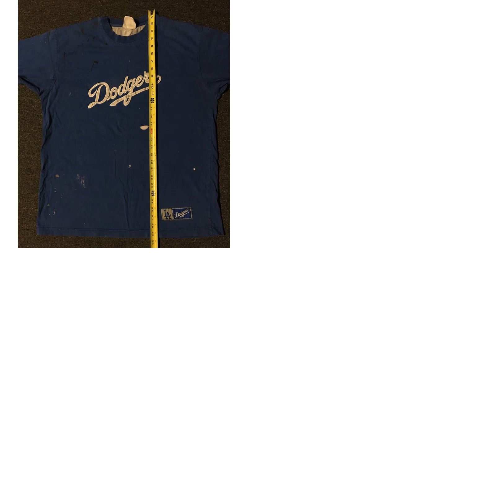 Thrasher VINTAGE LA Dodgers Shirt XL Blue Thrashed 90s Distressed Paint Size US XL / EU 56 / 4 - 9 Thumbnail