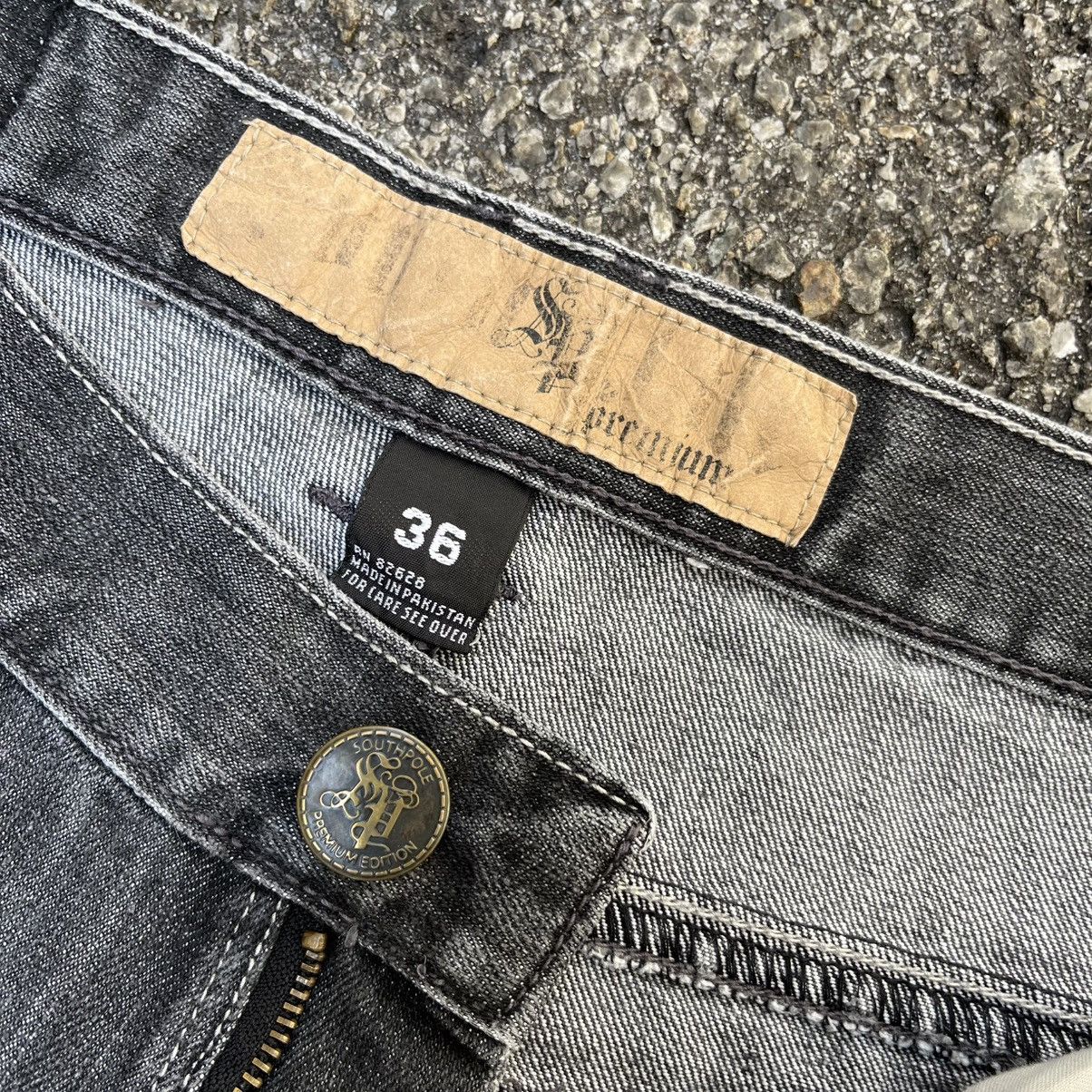 Southpole Y2K Southpole Baggy Faded Balck Jeans Flare Wide Leg Denim Size US 36 / EU 52 - 7 Thumbnail