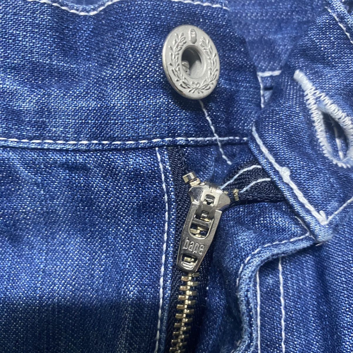 Bape Bape Denim Baggy Pants Head Logo Size 24" / US 00 / IT 34 - 20 Thumbnail