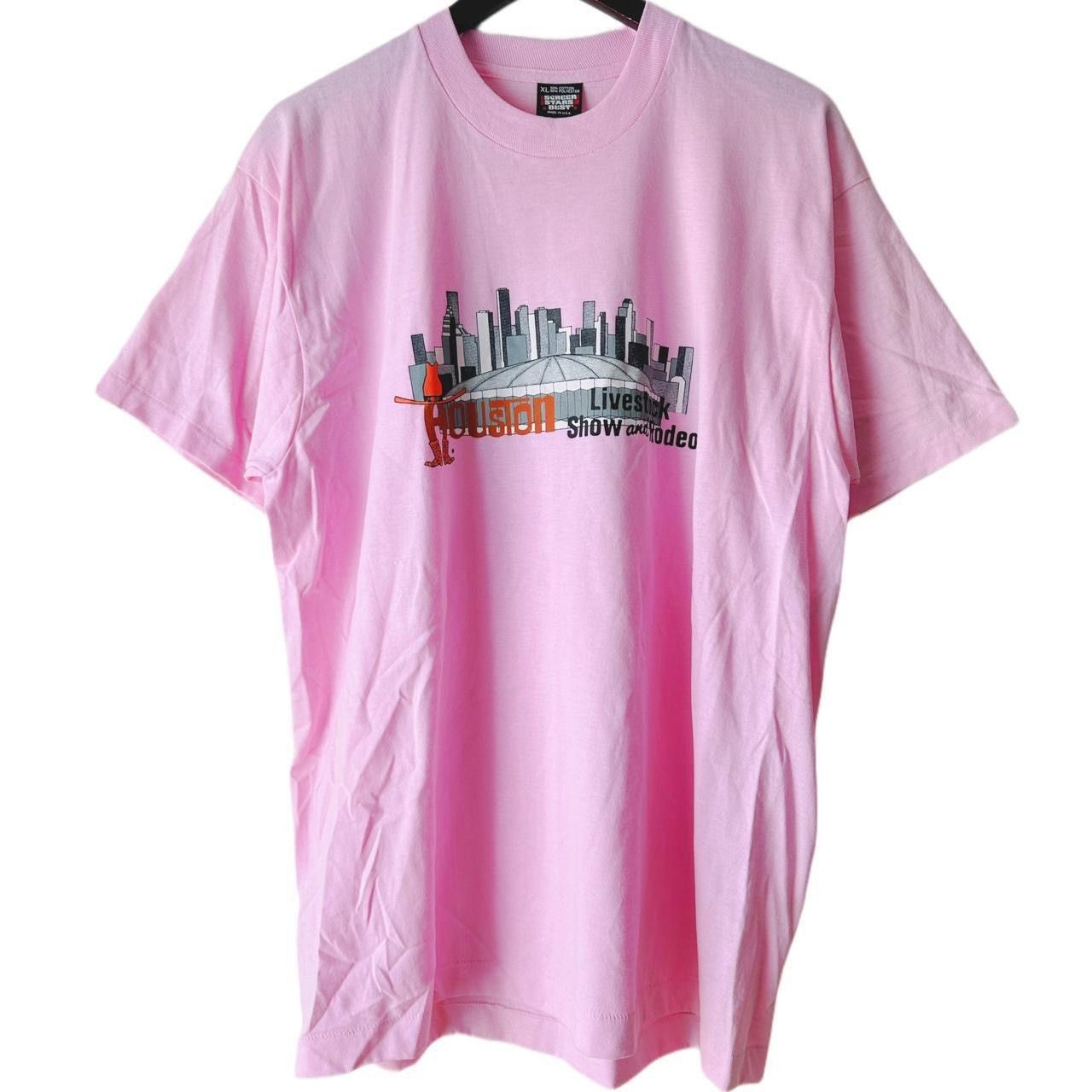 Vintage 90s Vintage Houston Texas Rodeo Cactus Jack Cowboy Tee XL Size US XL / EU 56 / 4 - 1 Thumbnail