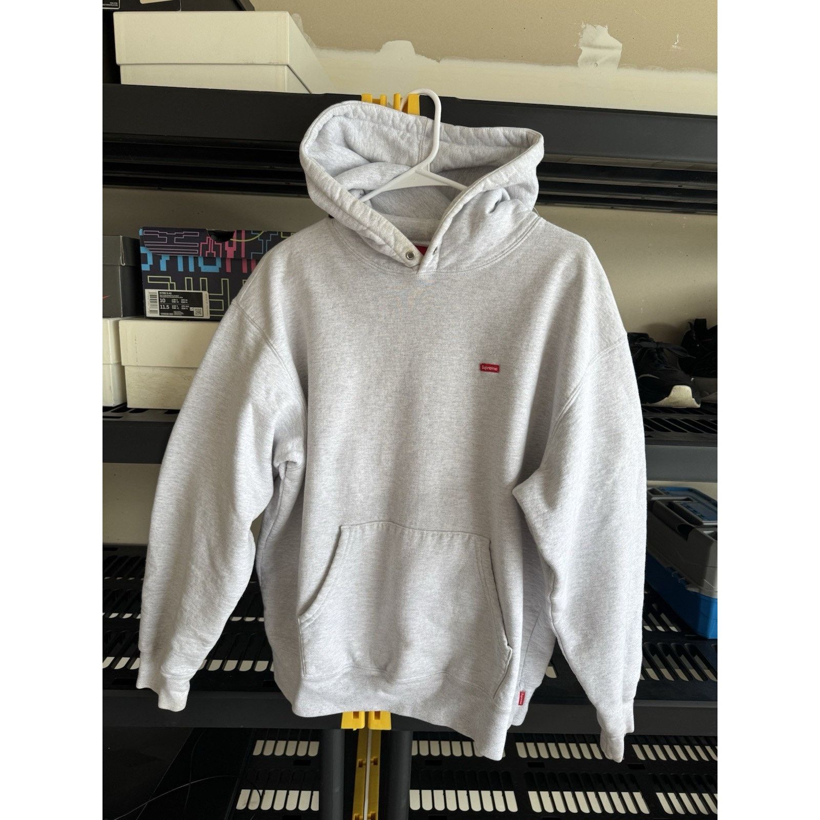 Supreme Supreme Big Logo Jacquard Hooded Sweatshirt Black size M