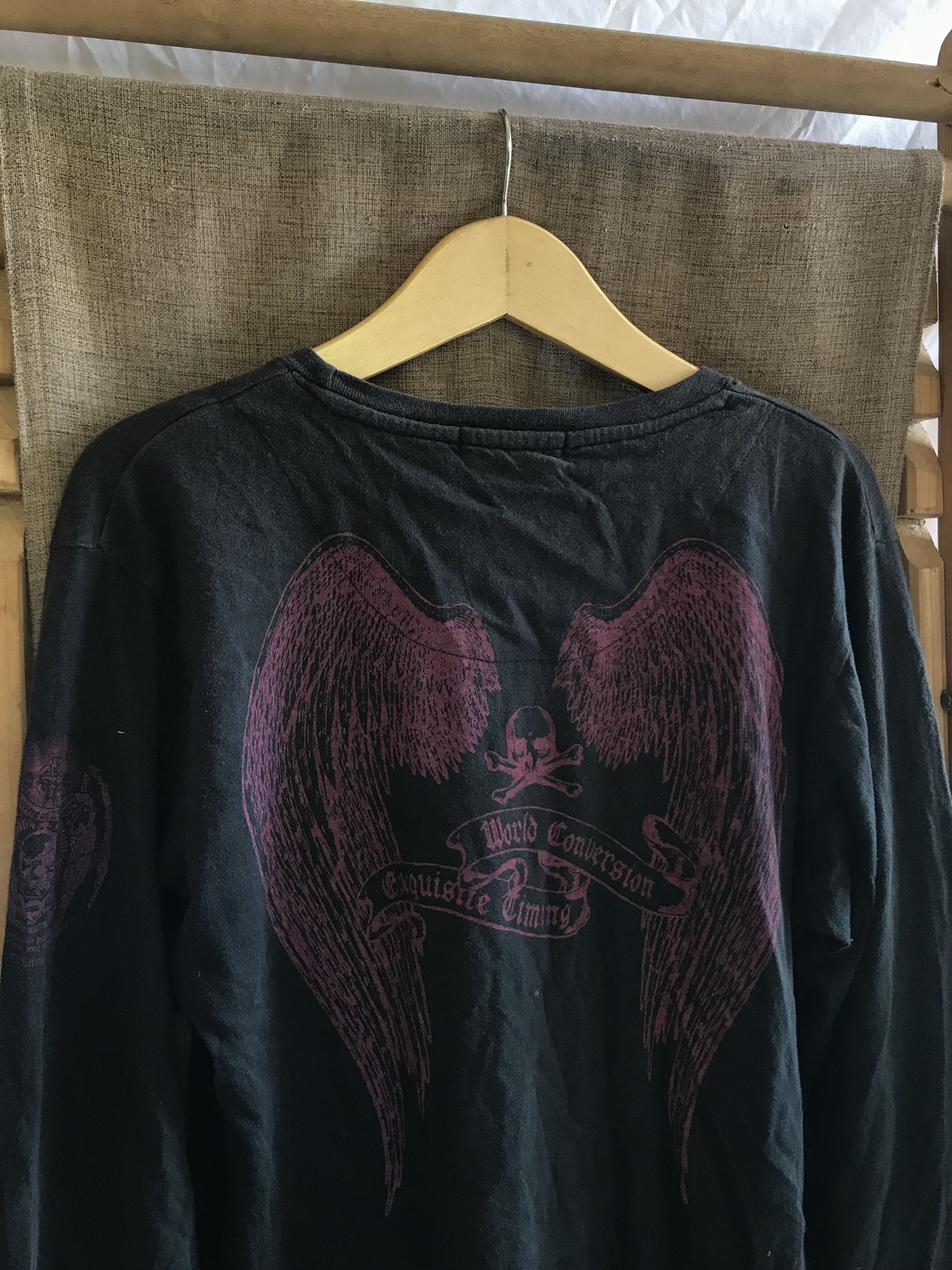 Japanese Brand Defective Struct Japanese Faded Skull Wings Tee Size US M / EU 48-50 / 2 - 4 Thumbnail