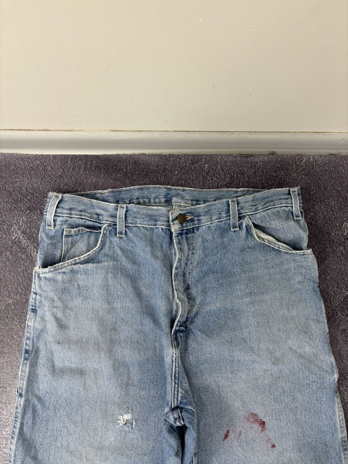 Dickies Vintage Dickies Relaxed Fit Light Blue Denim Shorts Jorts Size US 36 / EU 52 - 8 Thumbnail