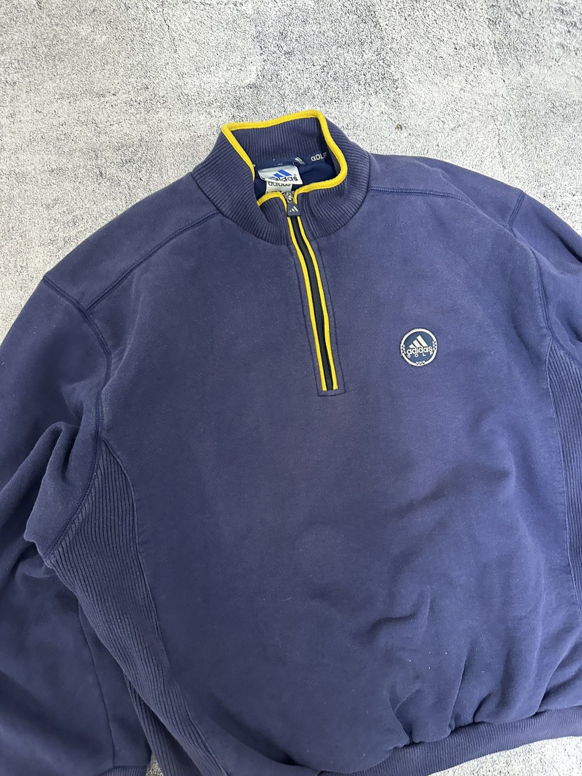 Adidas Vintage Adidas Golf 1/4 Zip Sweatshirt Logo Blue Size US L / EU 52-54 / 3 - 5 Thumbnail