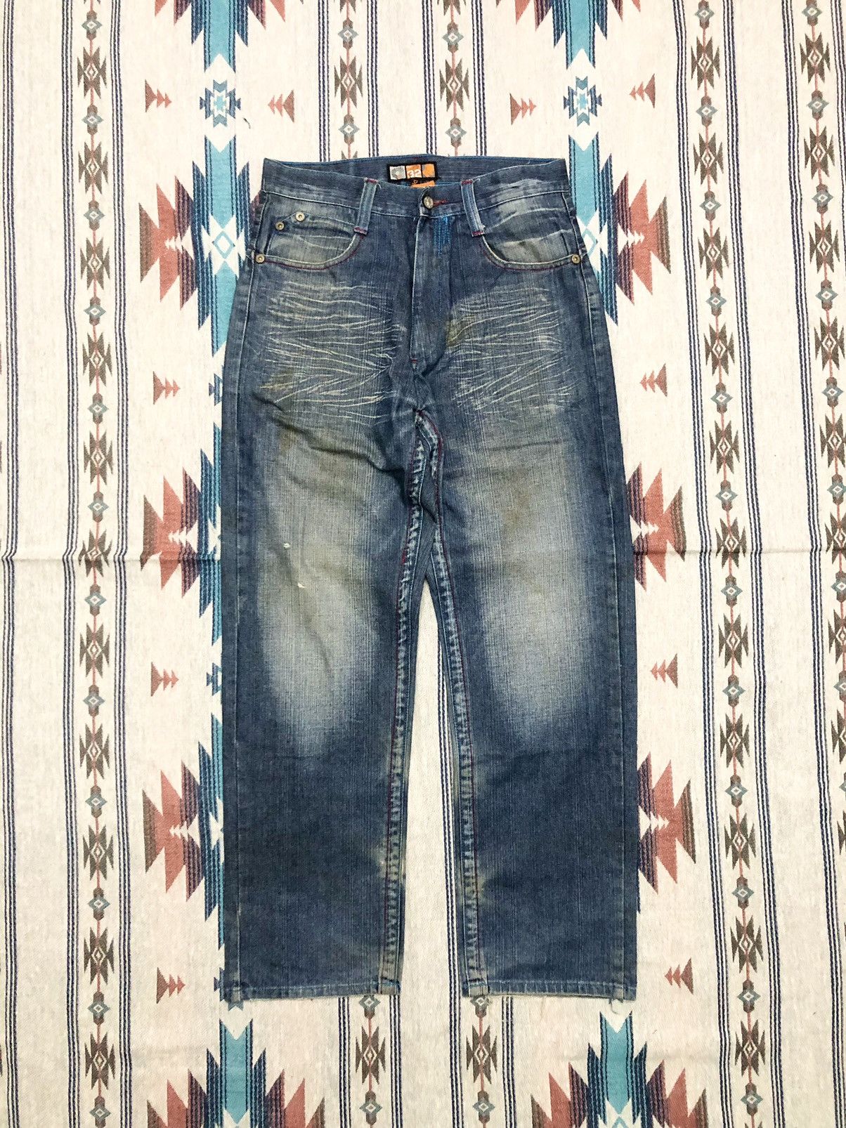 Akademiks WASHED BLUE AKADEMIKS JEANS Size US 32 / EU 48 - 1 Thumbnail
