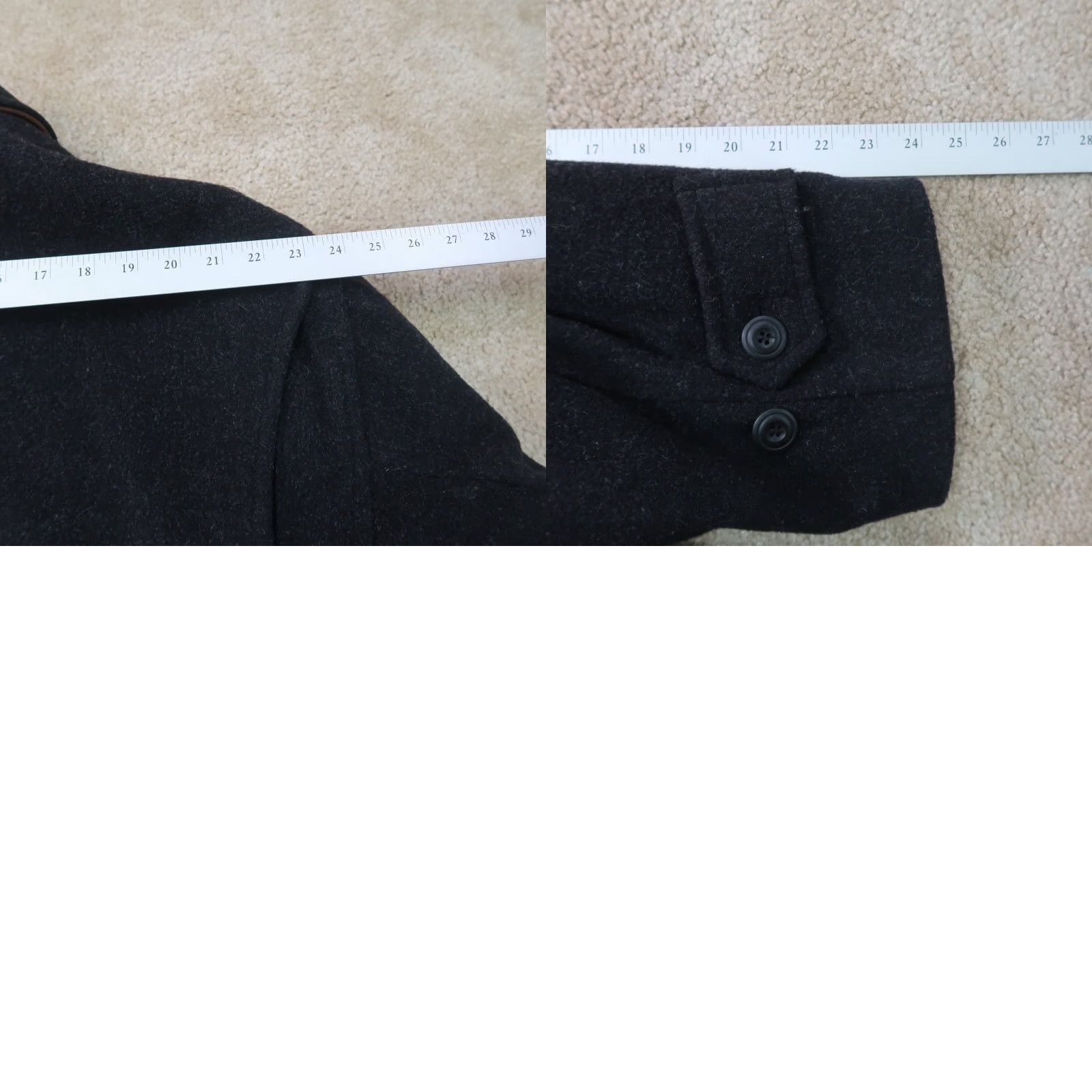 Vintage Newport Harbor Wool overCoat Jacket Men's 2XL Full Zip Blue Insulated Lined Wool Coat Stand-Up Collar Winter Casual Workwear 80s 90s Womens?? Size US XXL / EU 58 / 5 - 9 Thumbnail