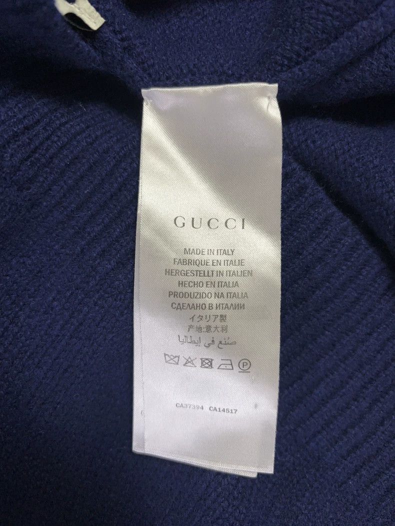 Gucci GucciDark blue and red stitching college style deep collar Size US M / EU 48-50 / 2 - 4 Thumbnail