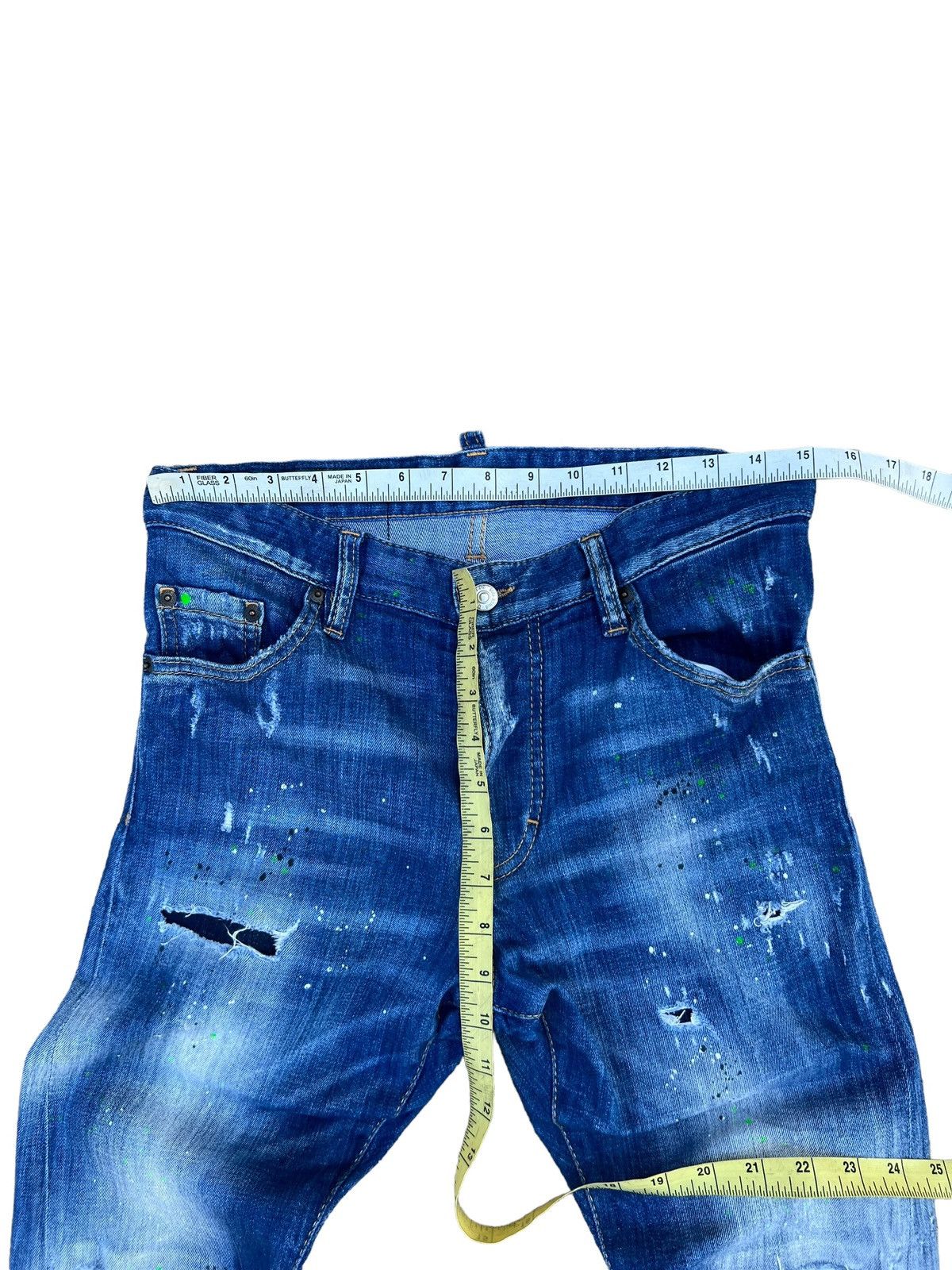 Dsquared2 Dsquared2 Distressed Denim Jeans Slim Fit Size US 29 - 2 Thumbnail