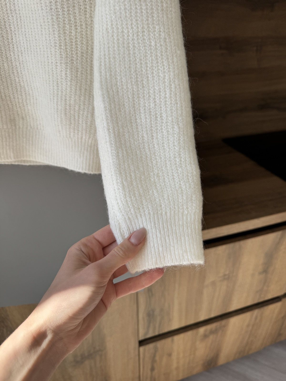 Sezane LA MAILLE SEZANE Kid Mohair Beige Jumper XS Size XS / US 0-2 / IT 36-38 - 3 Thumbnail