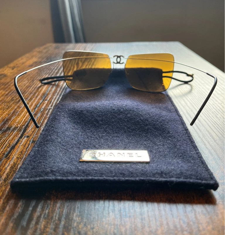 Chanel Chanel - 2000s sunset orange foldable sunglasses Size ONE SIZE - 4 Thumbnail