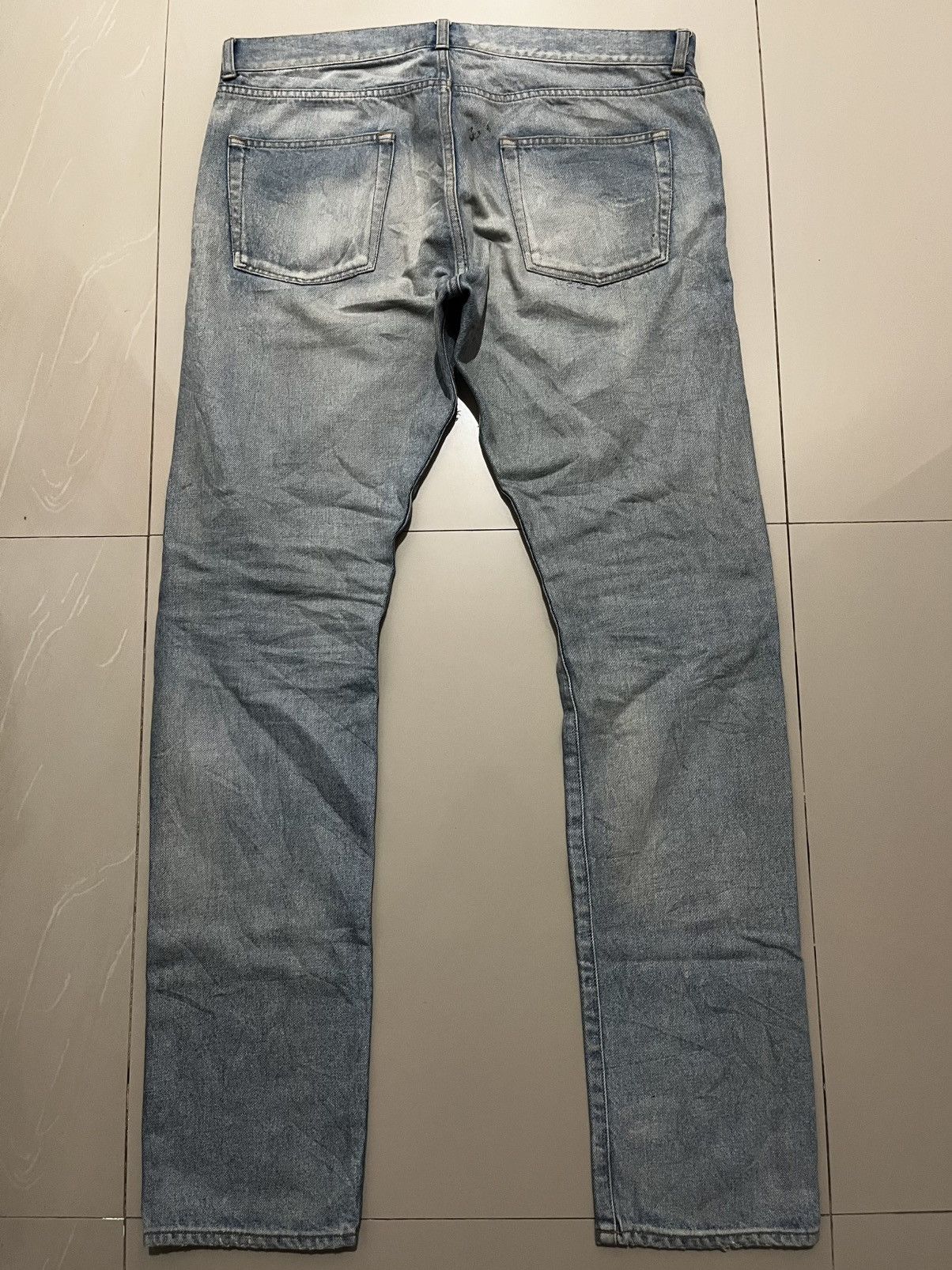 Saint Laurent Paris FW2018 SAINT LAURENT PARIS BLEU CLAIR DENIM Size US 34 / EU 50 - 2 Thumbnail