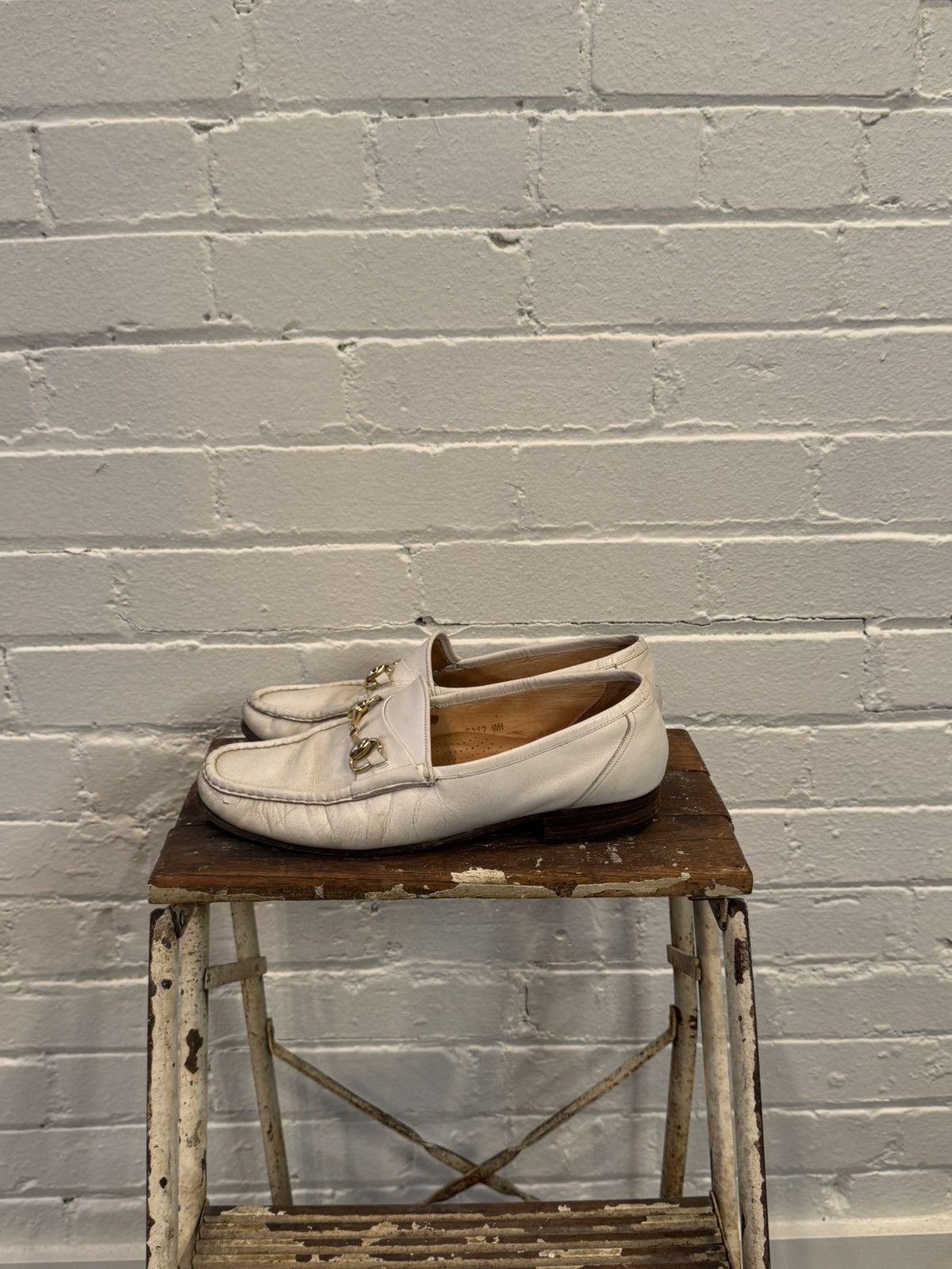 Church's White Horsebit Loafers