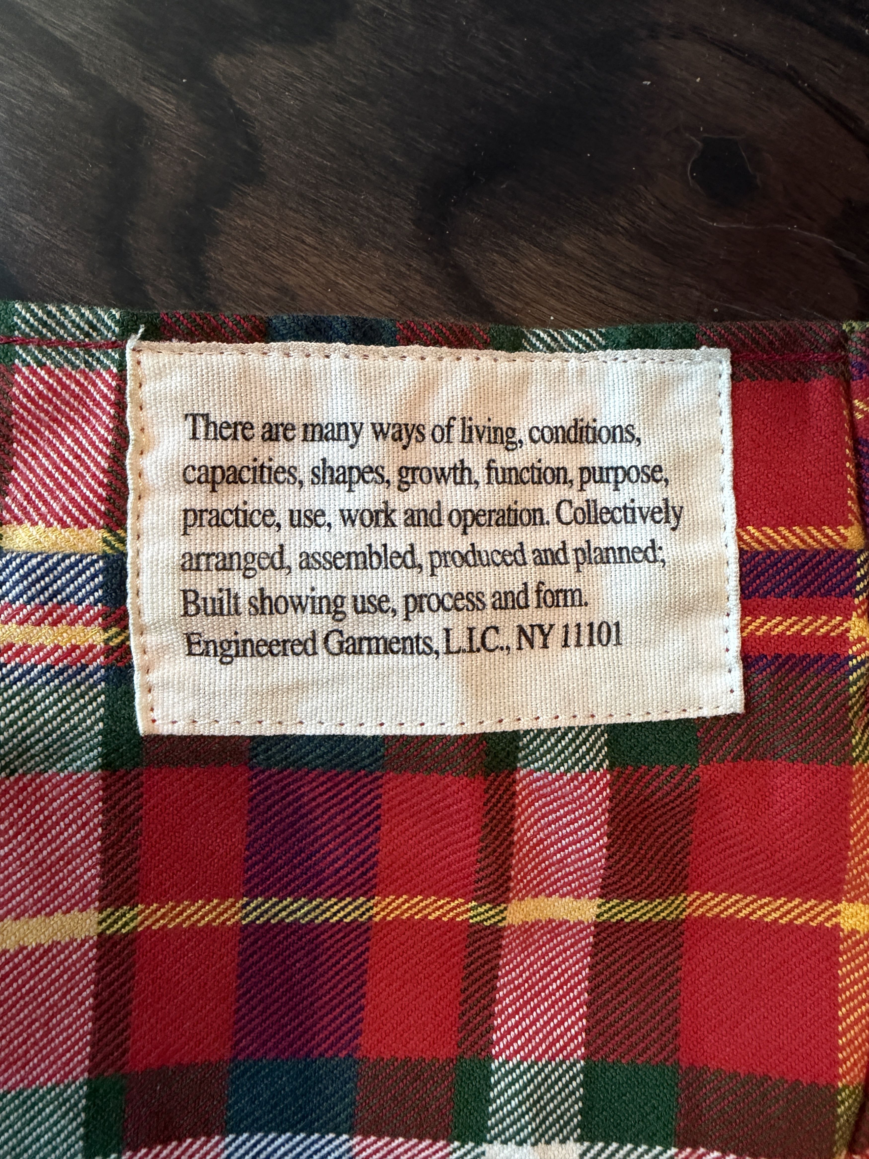 Engineered Garments Engineered Garments Plaid Work Flannel Button Down Shirt S Size US S / EU 44-46 / 1 - 4 Thumbnail