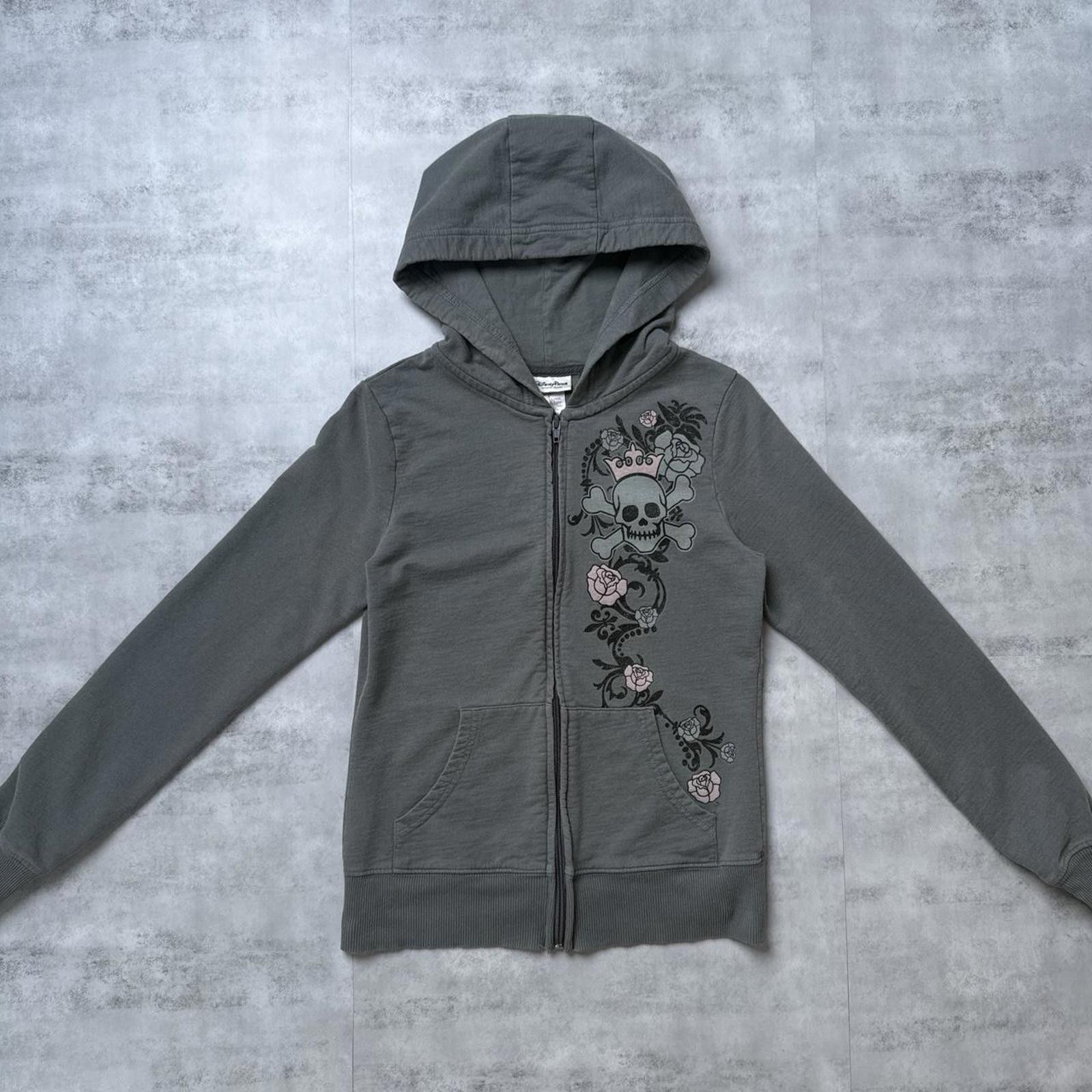 Disney Y2K Disneyland Gray Skull Jacket Size M / US 6-8 / IT 42-44 - 1 Thumbnail