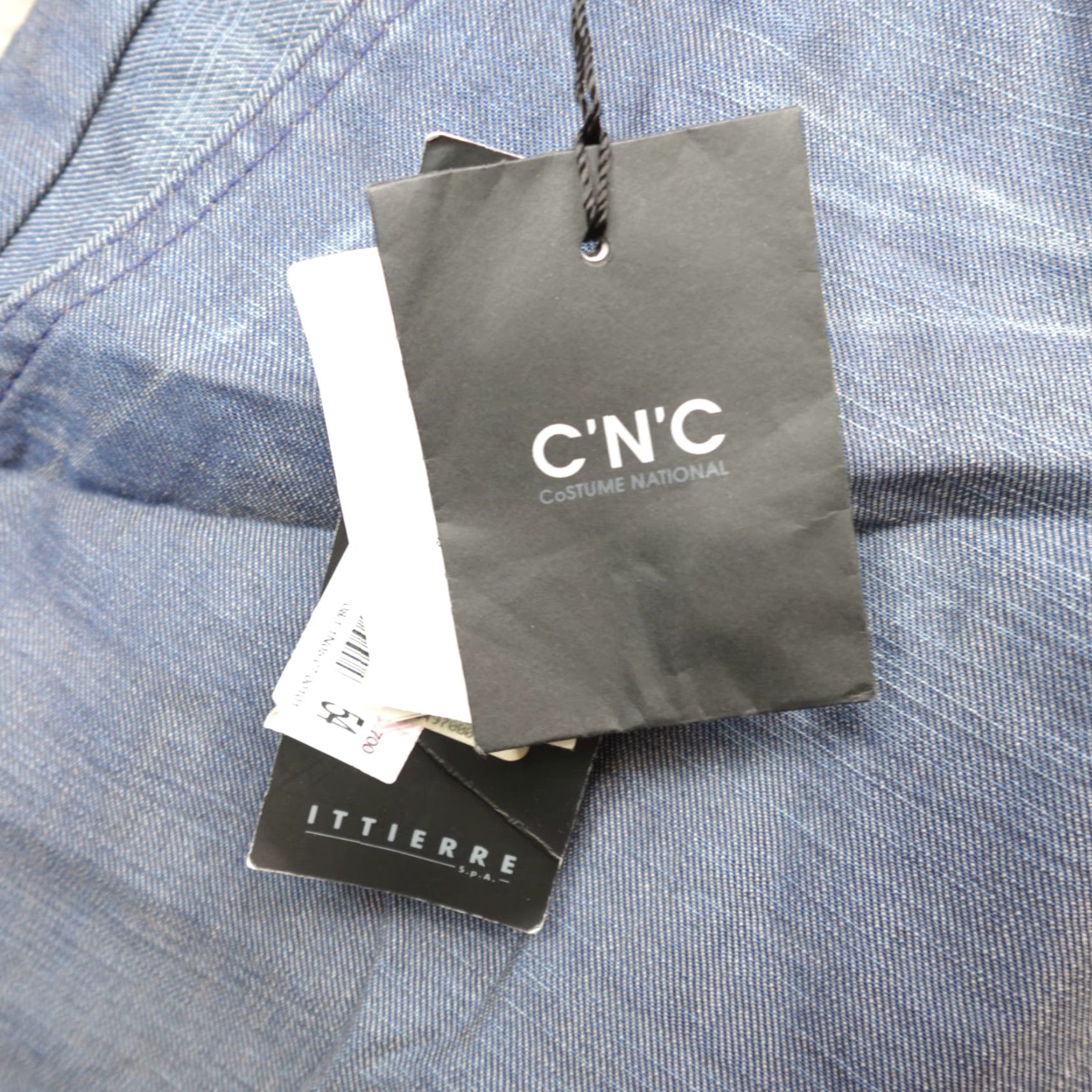 Costume National Costume National Mens Pants 38x35 Blue Denim Chambray Chino Flat Front Straight Leg Cotton Made in Italy Size US 38 / EU 54 - 6 Thumbnail