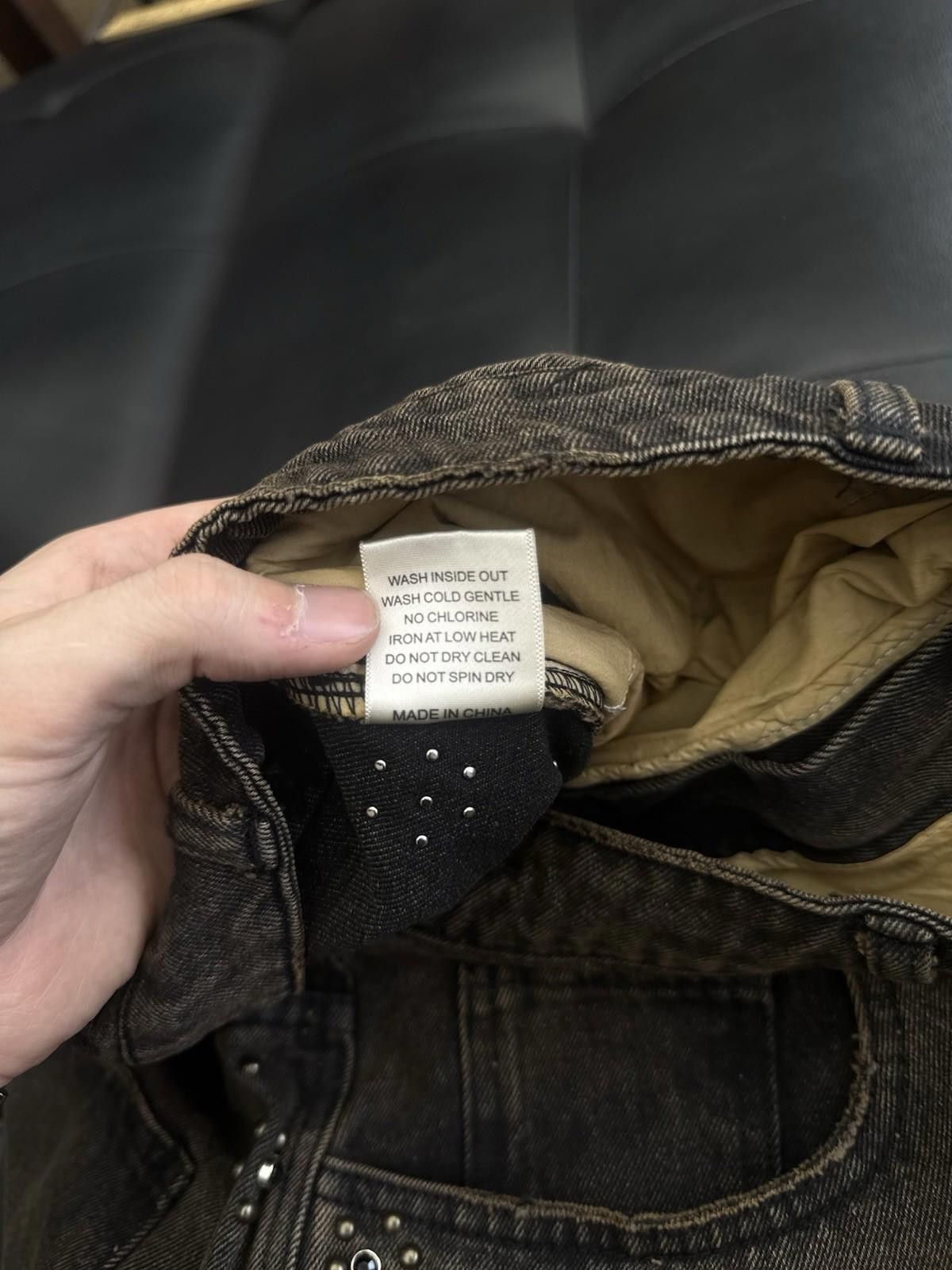 Vale Valley Denim Studded Shorts Size 32 (Brand New) Black/Brown Size US 32 / EU 48 - 9 Thumbnail