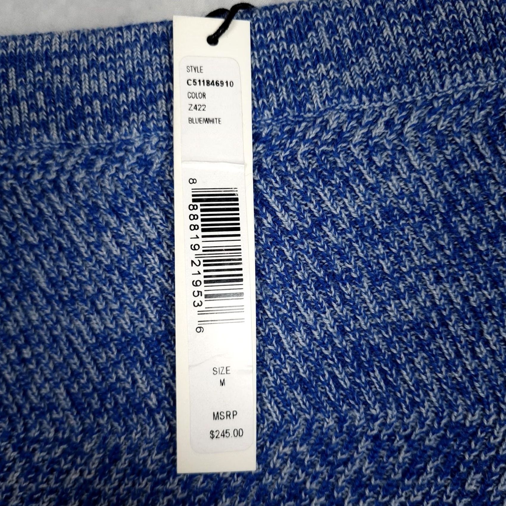 Alice + Olivia VINTAGE? No -> Alice + Olivia Skirt Womens Medium Blue Pencil Midi High Waist Wool Knit Bodycon Size 32" / US 10 / IT 46 - 7 Thumbnail