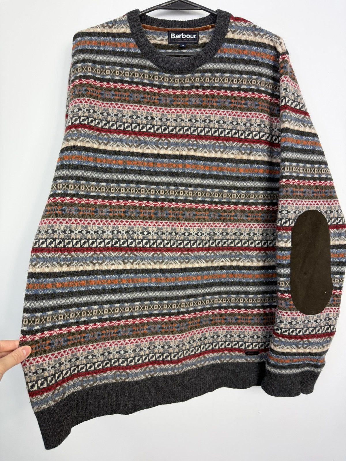 Barbour Unique Barbour Martingale Crew Sweater in Charcoal Pattern Size US M / EU 48-50 / 2 - 7 Thumbnail