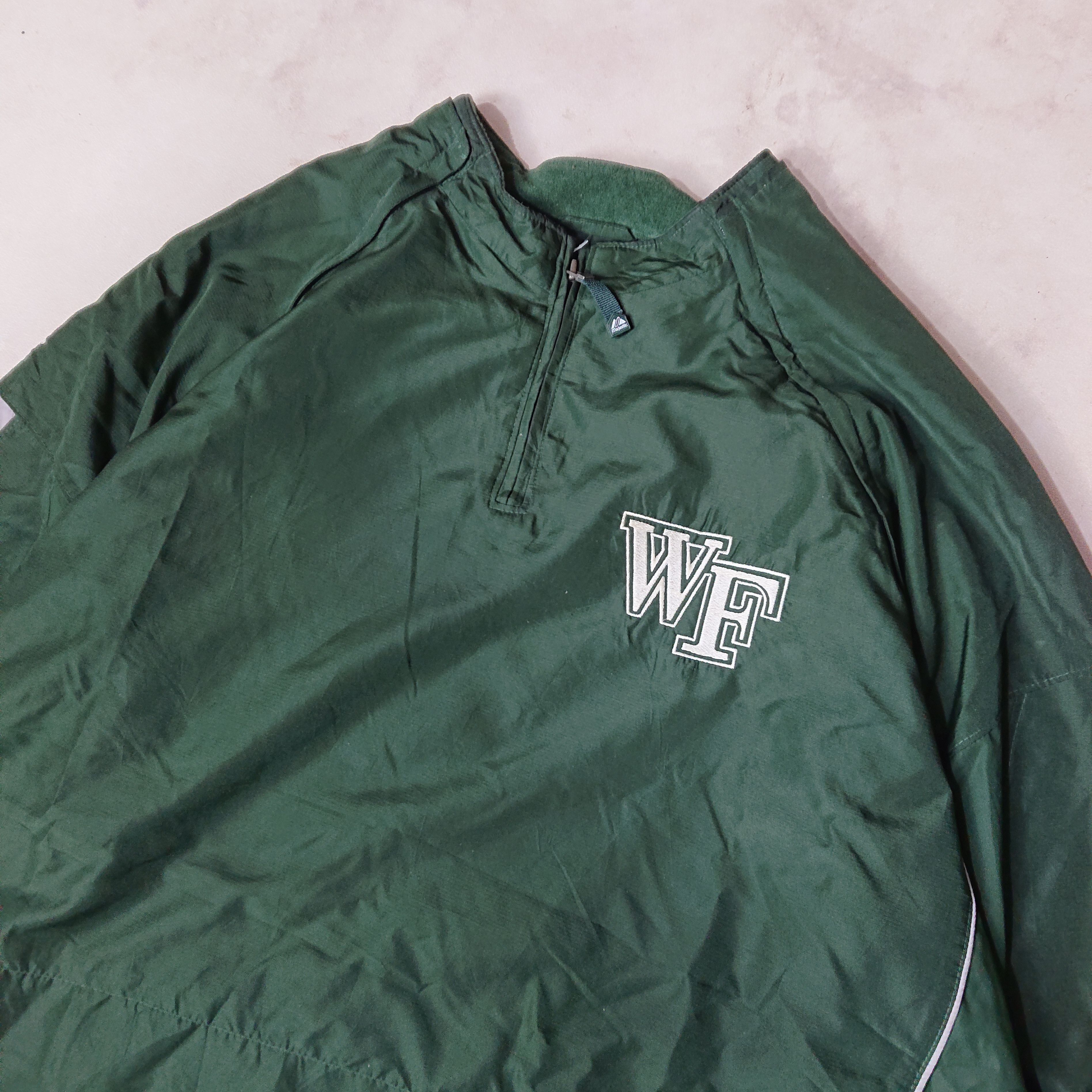 Majestic Vintage Majectic Cool Base Replaced Sleeve Halfzip Jacket Size US XXL / EU 58 / 5 - 2 Thumbnail