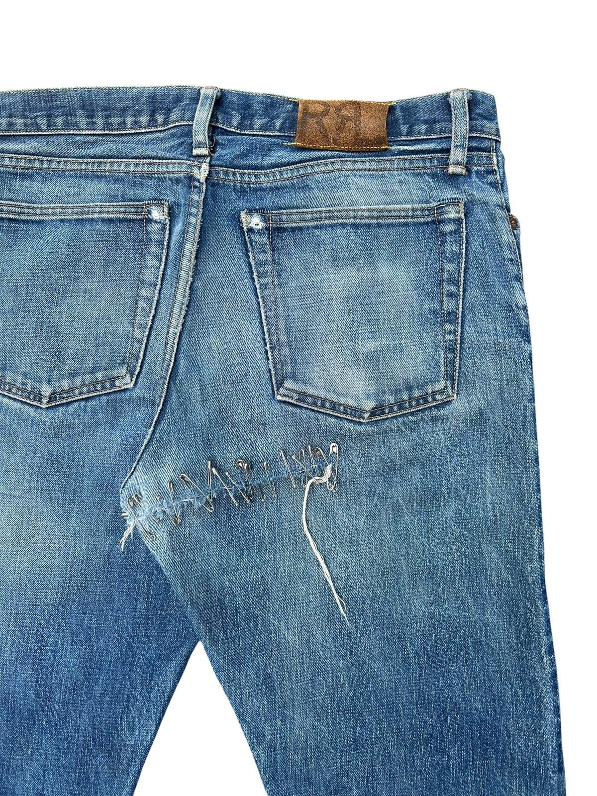 RRL Ralph Lauren FLARE RRL RALPH LAUREN SELVEDGE DISTRESSED DENIM JEANS Size US 34 / EU 50 - 16 Thumbnail