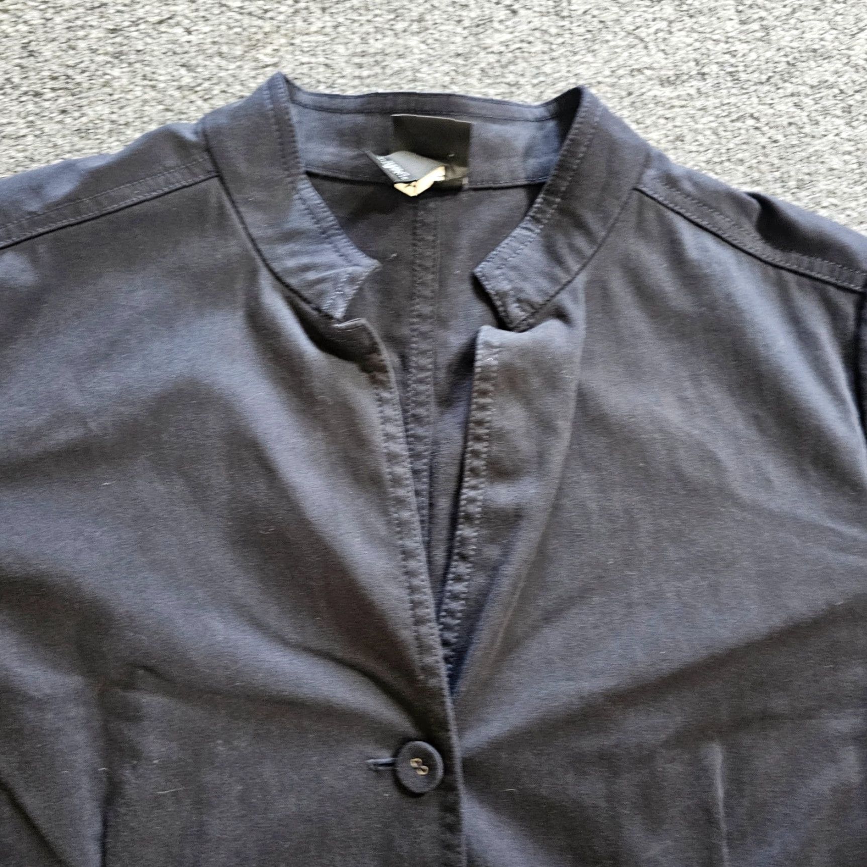Eileen Fisher Eileen Fisher Jacket Women Small Black Button Long Sleeve Pockets Minimal Basic Jacket Size S / US 4 / IT 40 - 2 Thumbnail