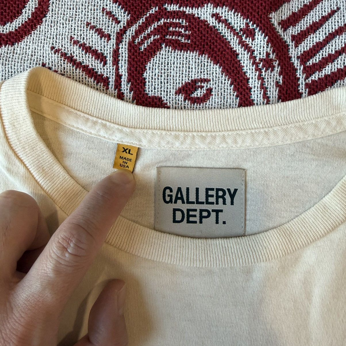 Gallery Dept. Gallery Dept. Vintage French Tee Cream White Size XL Size US XL / EU 56 / 4 - 4 Thumbnail