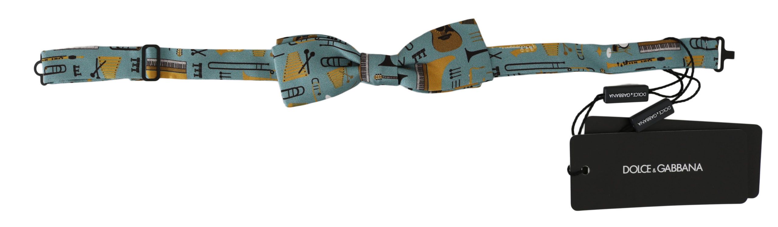 Dolce & Gabbana Elegant Mint Green Jazz Club Silk Bow Men's Tie Size ONE SIZE - 1 Preview