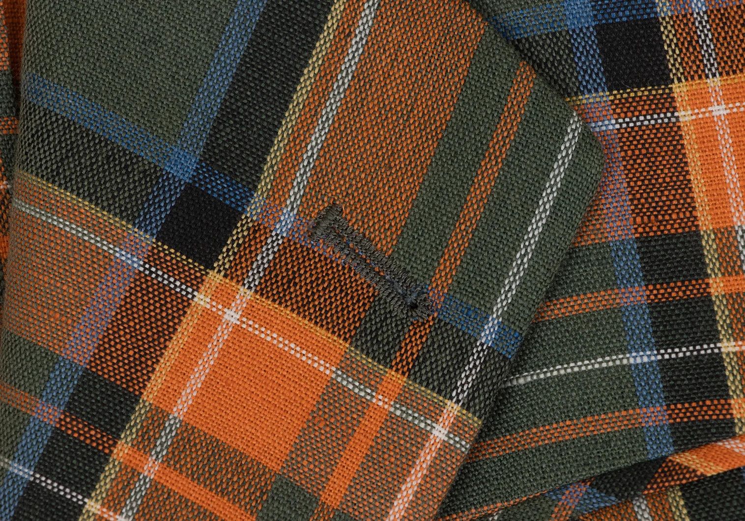 Jean Paul Gaultier Linen Cotton Tartan Check 3B Jacket Multi M Size Size US M / EU 48-50 / 2 - 6 Thumbnail