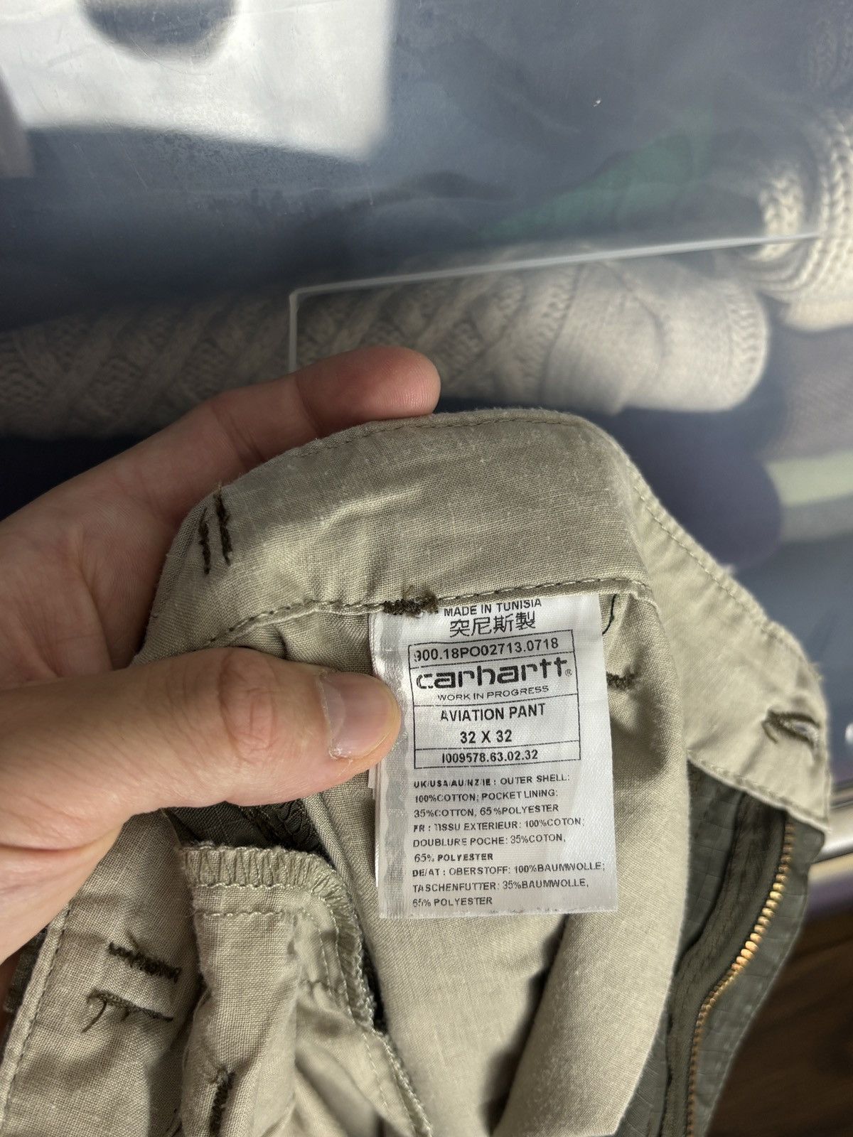 Carhartt Carhartt Khaki Cargo Aviation Vintage Pants Workwear Size US 32 / EU 48 - 12 Thumbnail