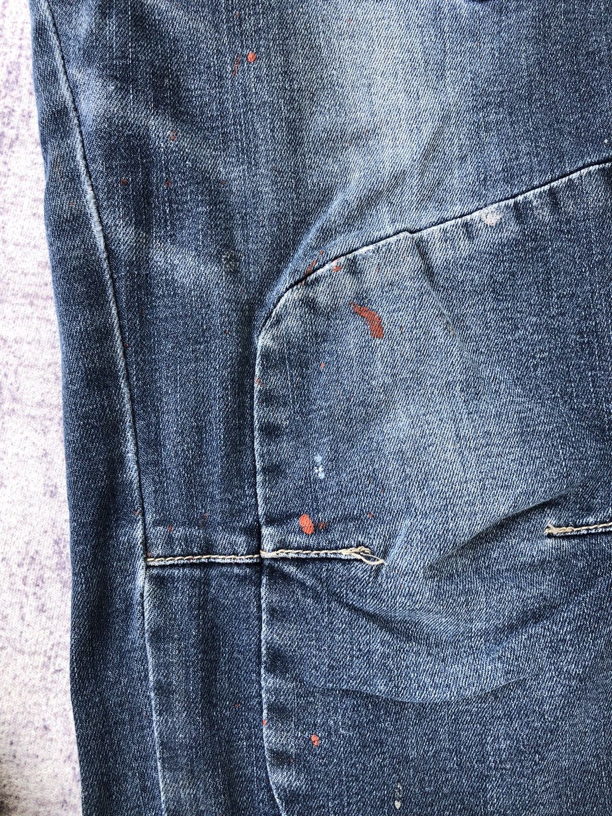 Jean × Vintage Vintage Distressed Jeans Bush Pocket/Cargo pants Size US 30 / EU 46 - 9 Thumbnail