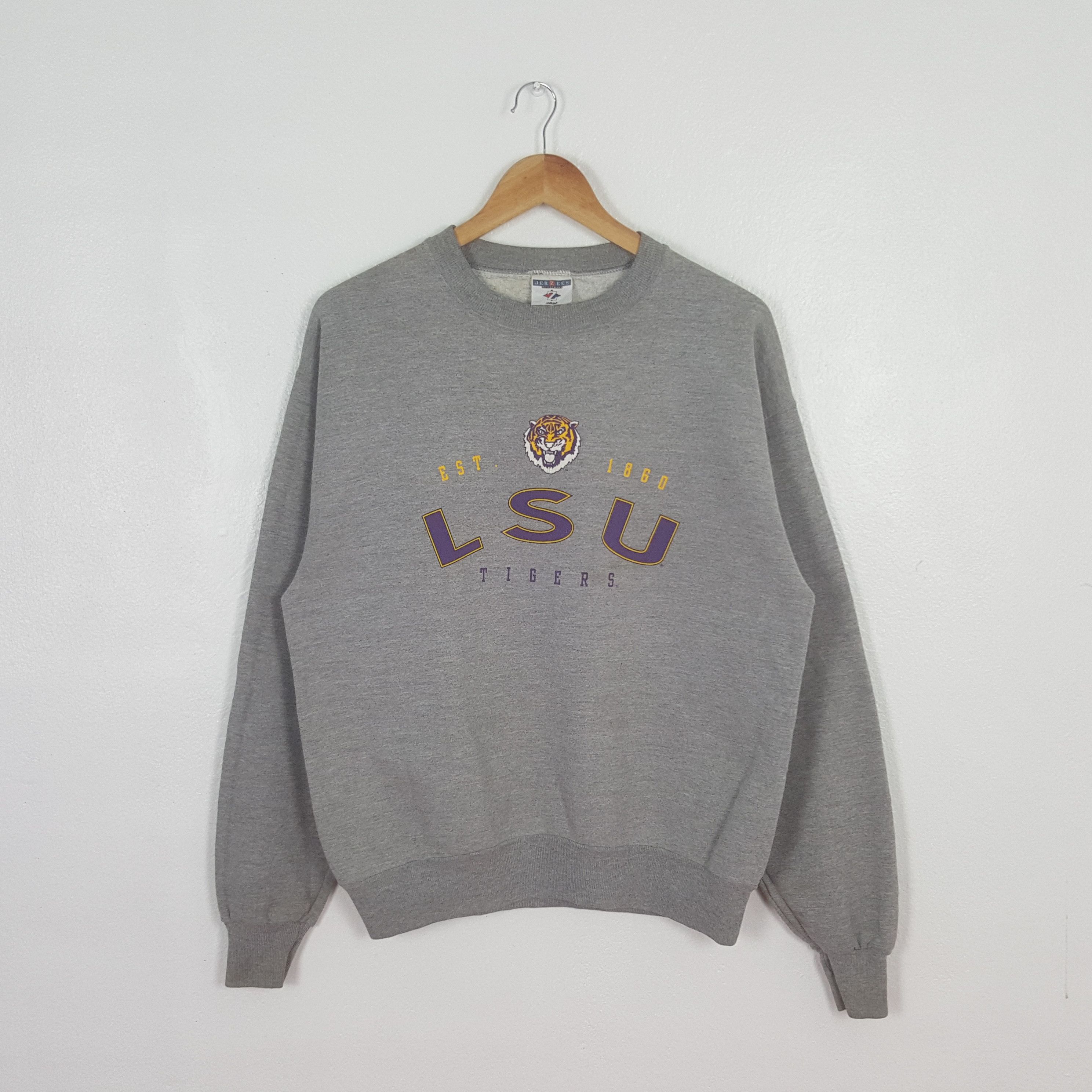Jerzees Vintage LSU Tigers American Promo Sweatshirt C313N16 Size US M / EU 48-50 / 2 - 1 Thumbnail
