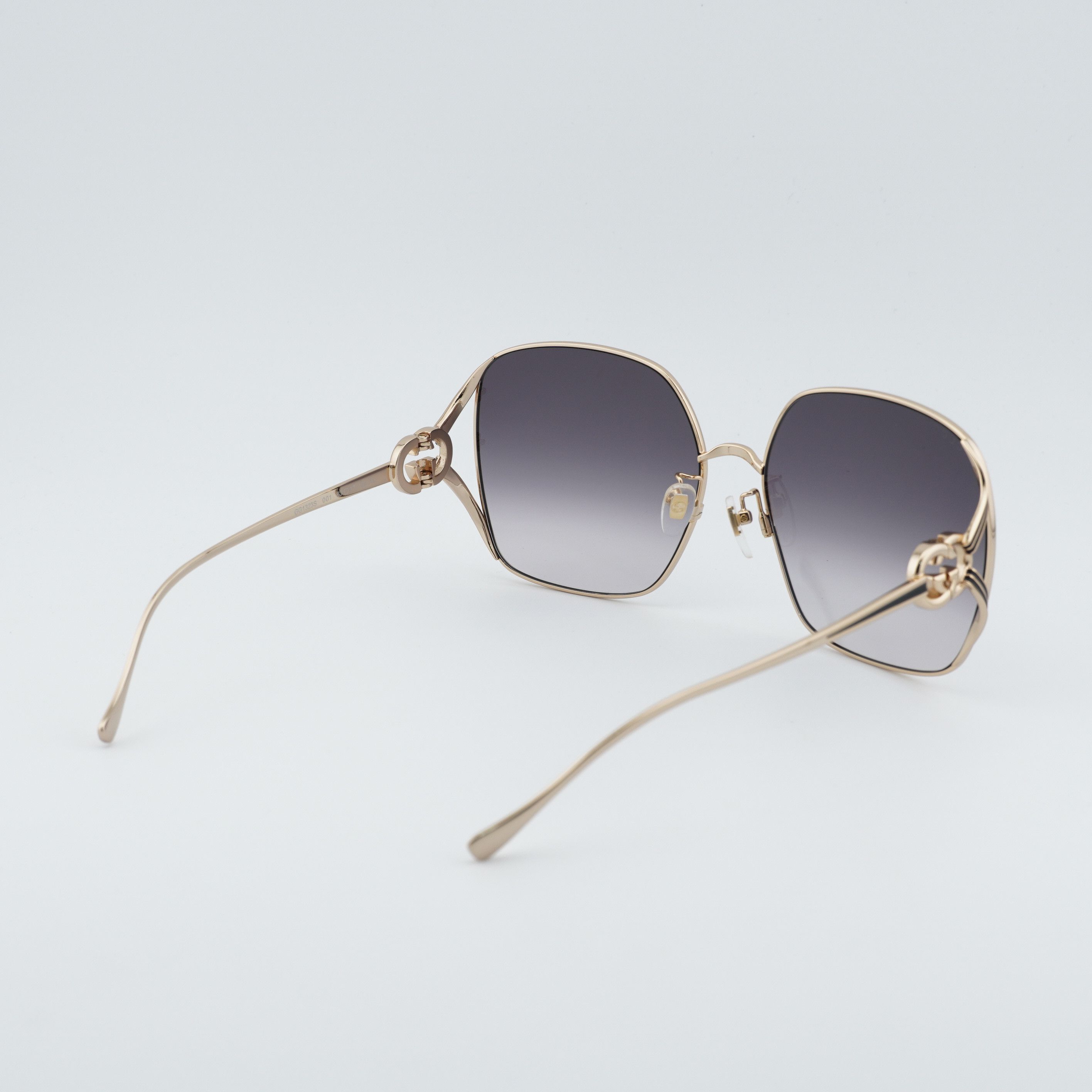 Gucci Gucci GG1323S 001 Sunglasses Gold Square Frame, Grey Lenses Size ONE SIZE - 10 Thumbnail