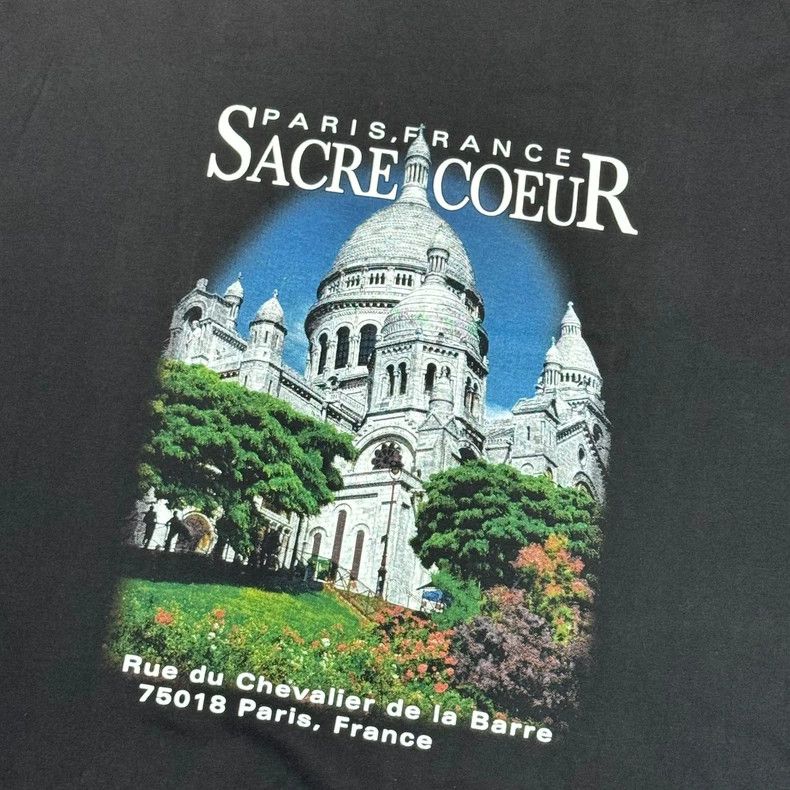 Balenciaga Balenciaga Castle print black long-sleeved T-shirt with ol Size US M / EU 48-50 / 2 - 4 Thumbnail