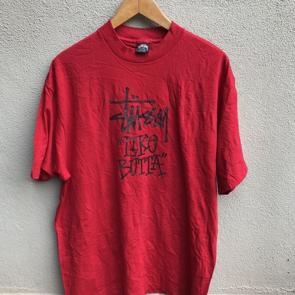 Stussy Vintage 80s STUSSY Like Butta tee usa Size US XL / EU 56 / 4 - 2 Thumbnail