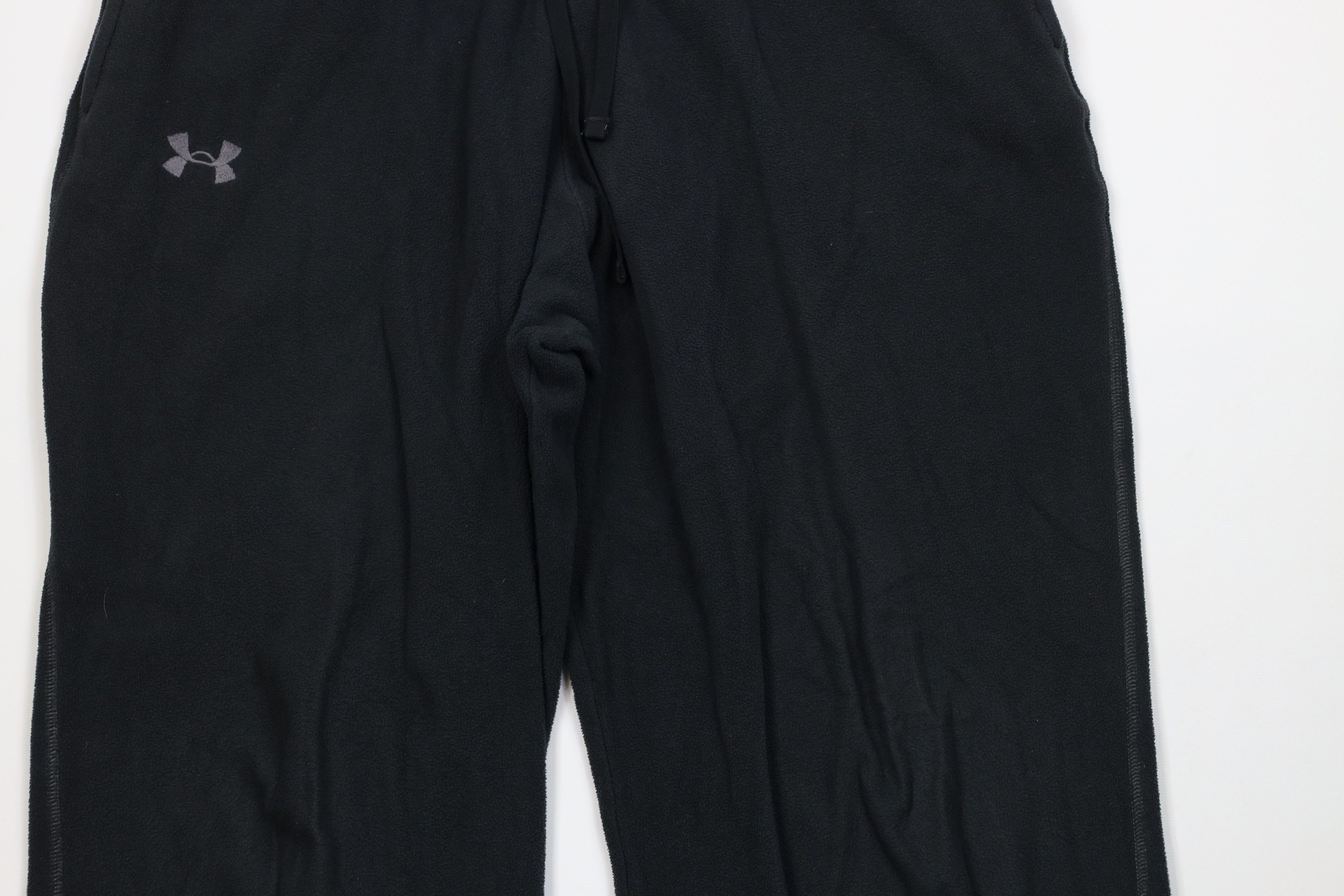 Under Armour Vintage Under Armour Spell Out Wide Leg Fleece Pants Black Size US 36 / EU 52 - 3 Thumbnail