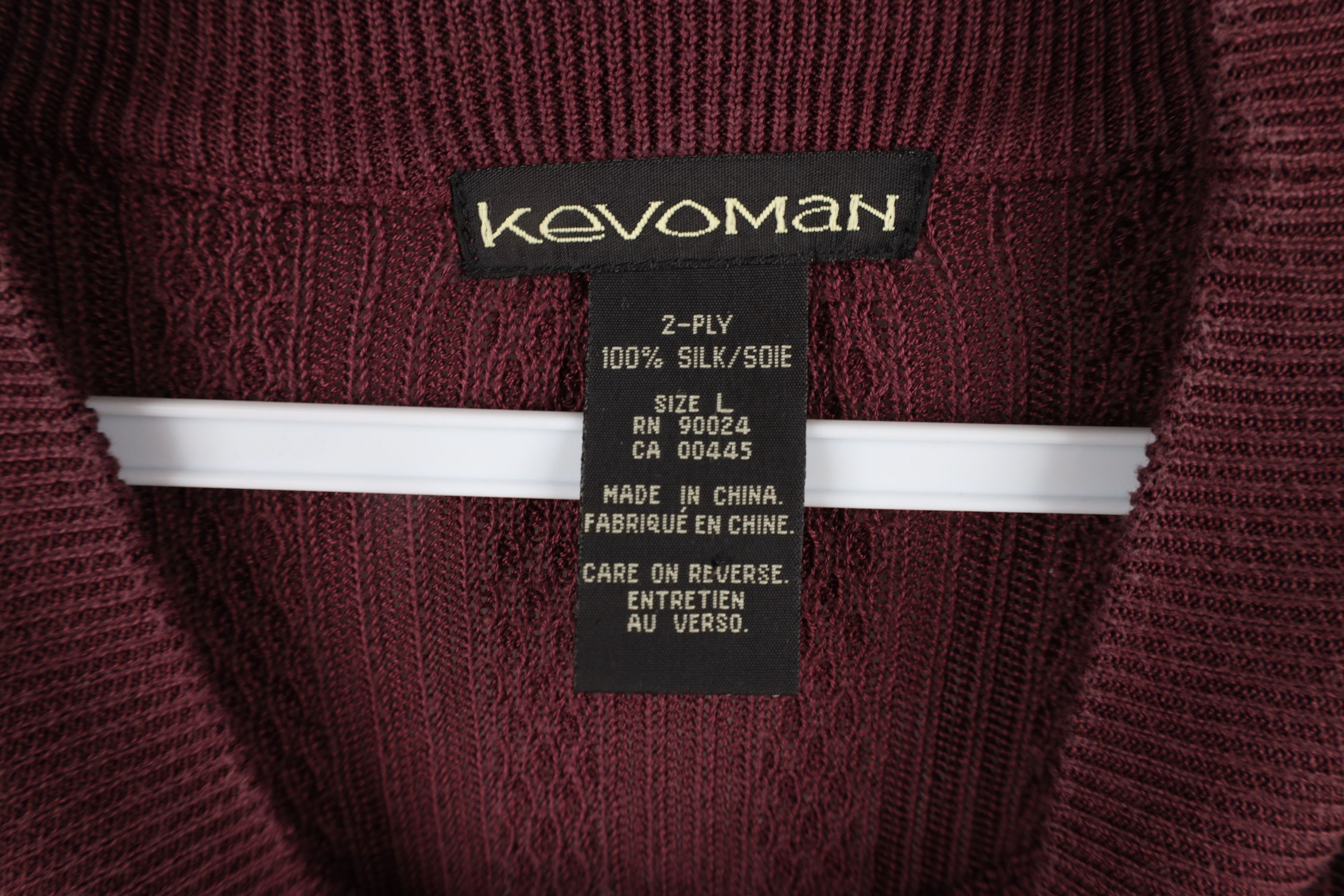 Vintage Vintage 90s Streetwear Lightweight Knit Mock Neck Sweater Size US L / EU 52-54 / 3 - 6 Thumbnail